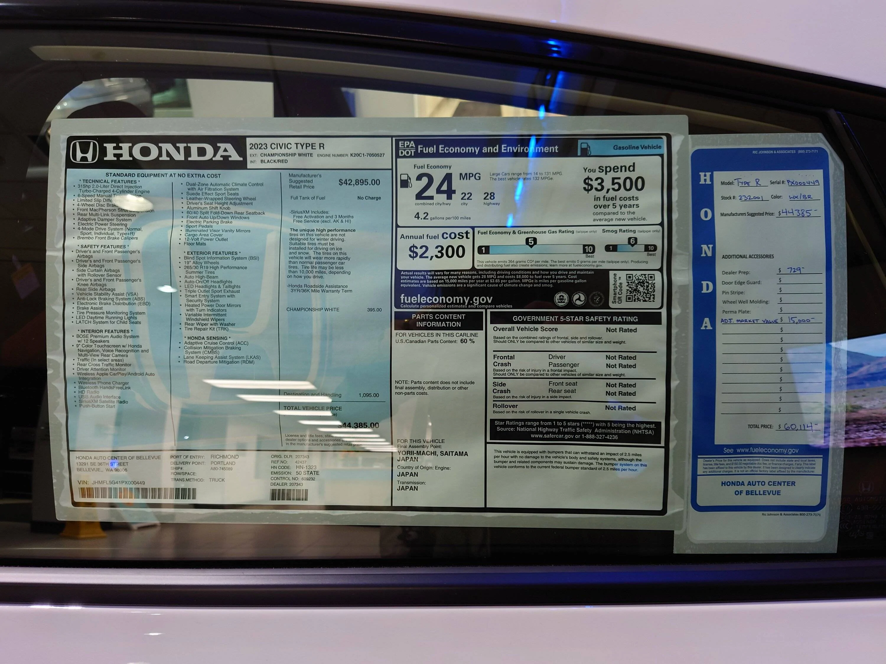 11th Gen Honda Civic The FL5 Dealer ADM Markup Thread DSC_2075