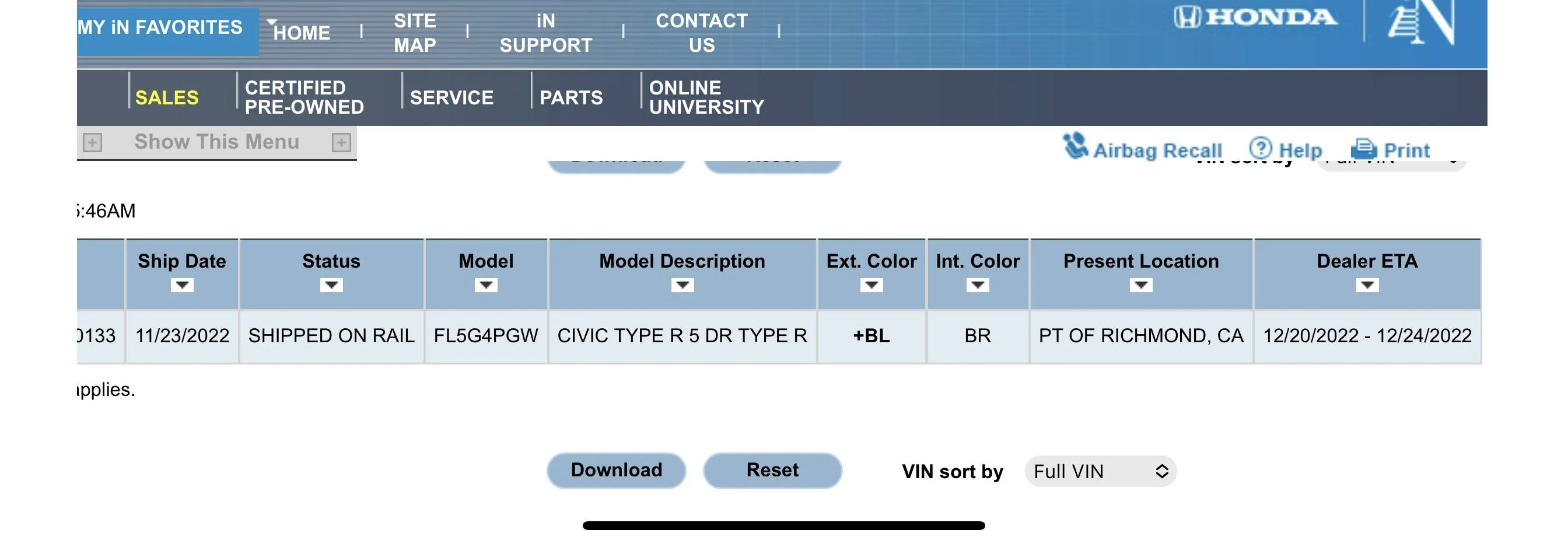 11th Gen Honda Civic East Coast FL5 Delivery Estimates/Confirmations 5565ACD3-3E0F-4810-9C7C-97443931E62B