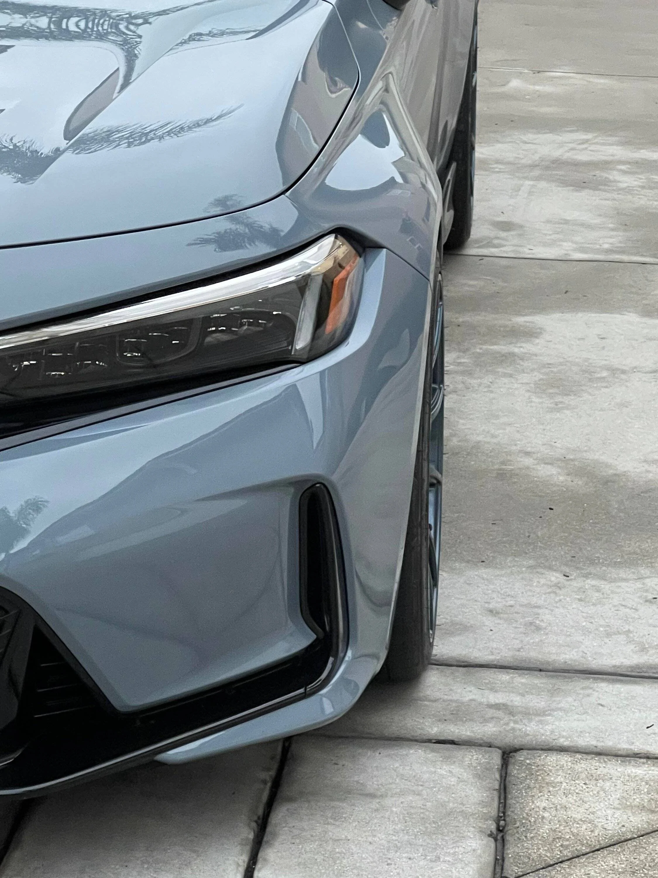 11th Gen Honda Civic Lowered my Sonic Grey FL5 Civic Type R on H&R Springs, 19" SSR GTX01 wheels, 265/30/19 Nitto INVO tires 318139902_1258434068163520_450651516493493391_n