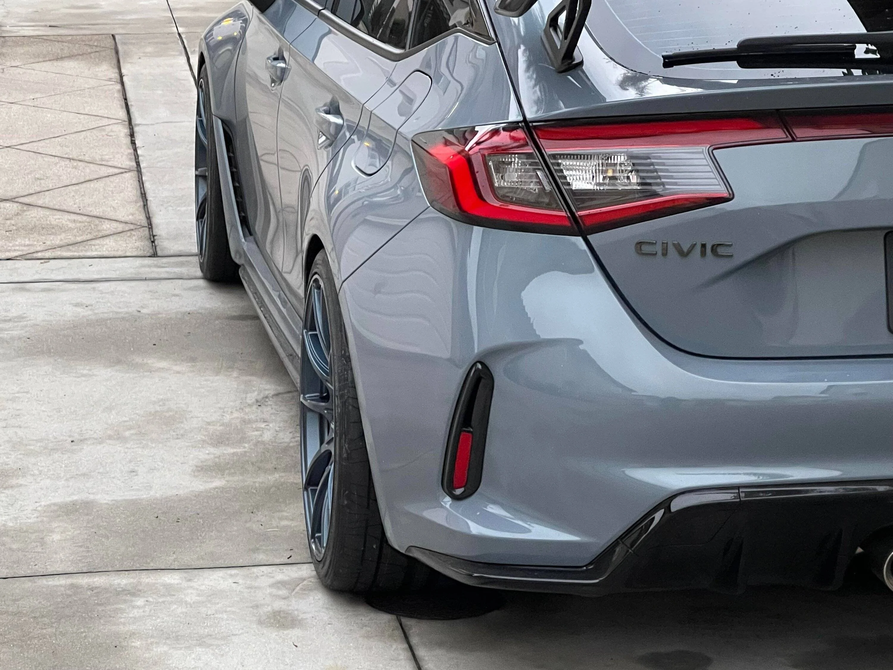 11th Gen Honda Civic Lowered my Sonic Grey FL5 Civic Type R on H&R Springs, 19" SSR GTX01 wheels, 265/30/19 Nitto INVO tires 318231147_446756551001326_7822598104071495326_n