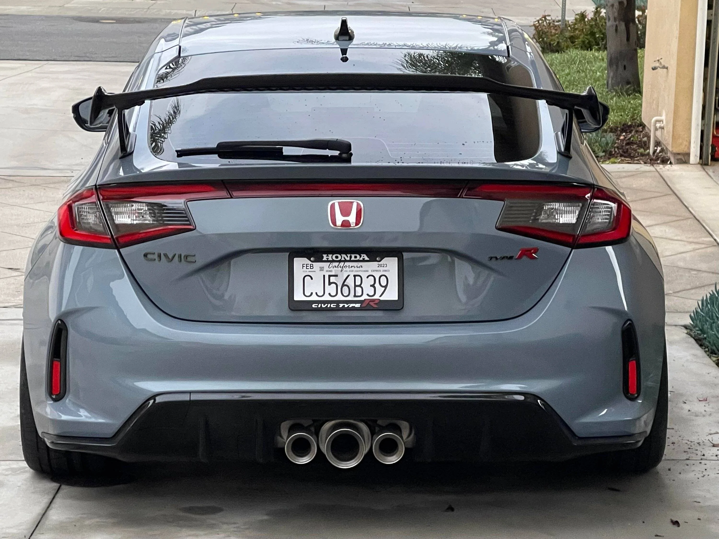 11th Gen Honda Civic Lowered my Sonic Grey FL5 Civic Type R on H&R Springs, 19" SSR GTX01 wheels, 265/30/19 Nitto INVO tires 318529747_1276627979851634_856736565005127196_n