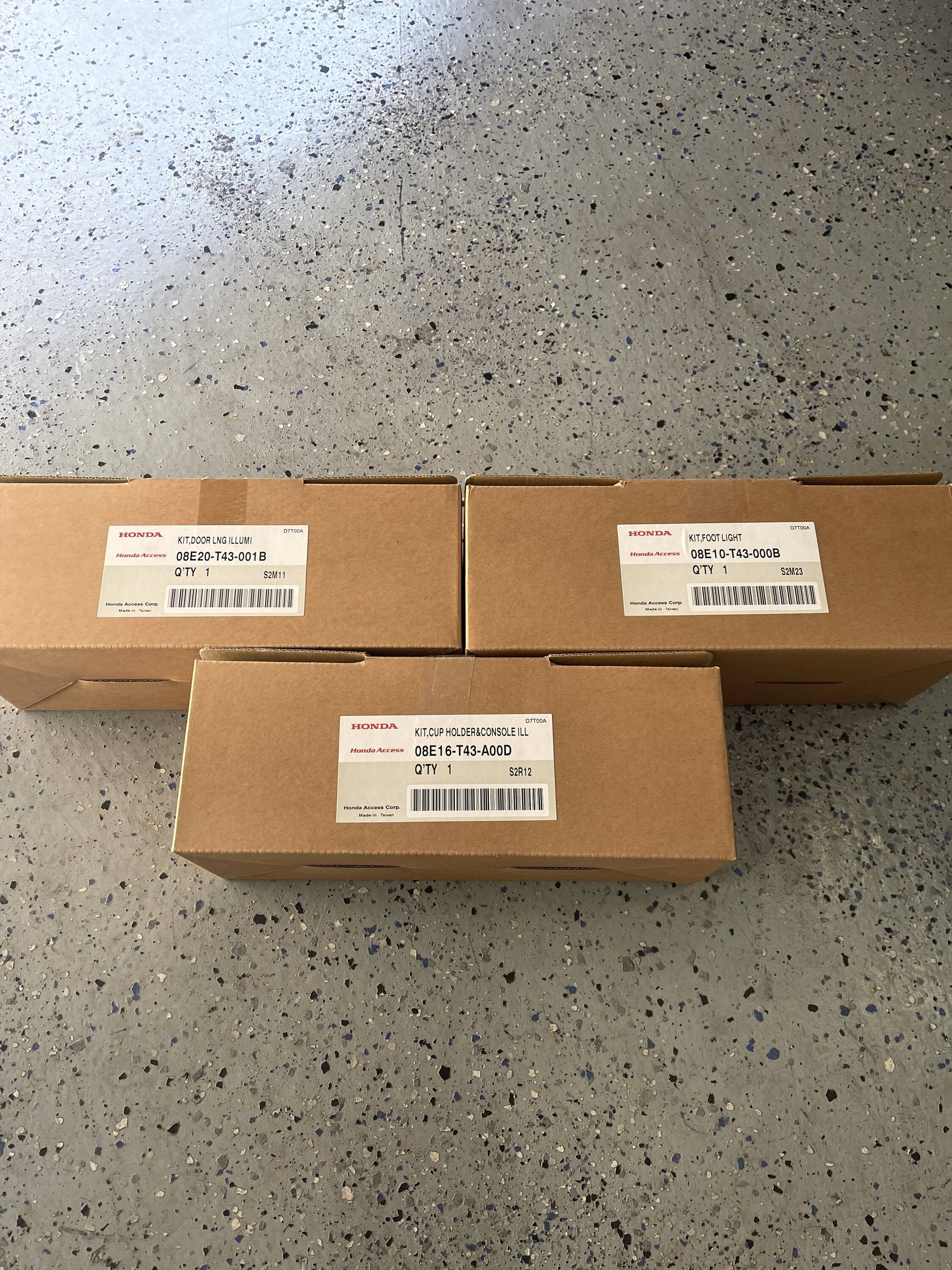 JDM Honda Access Interior LED Door Lights and Center Console