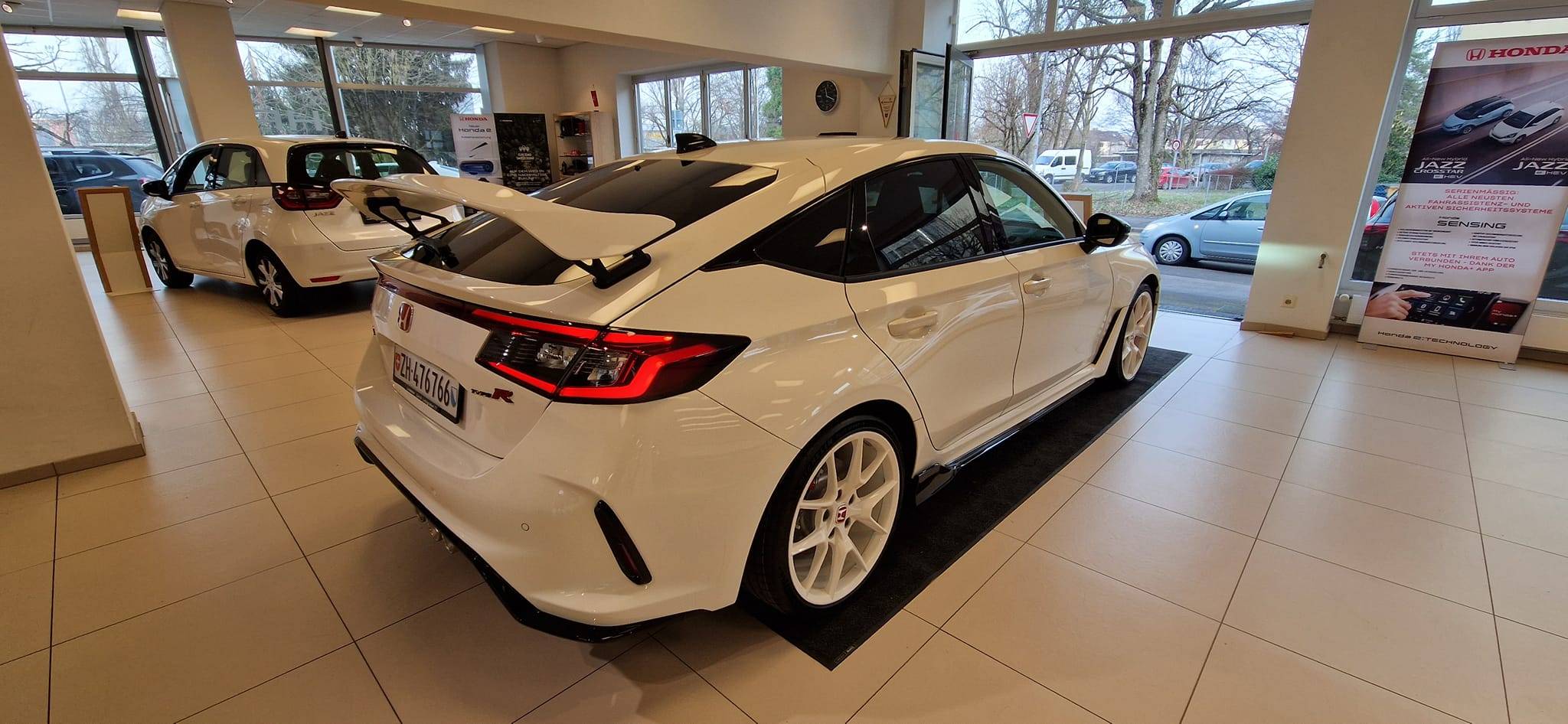 11th Gen Honda Civic Championship White FL5 Civic Type R w/ paint matched spoiler wing and OEM wheels 326556807_3036848183284331_5172579607991440037_n