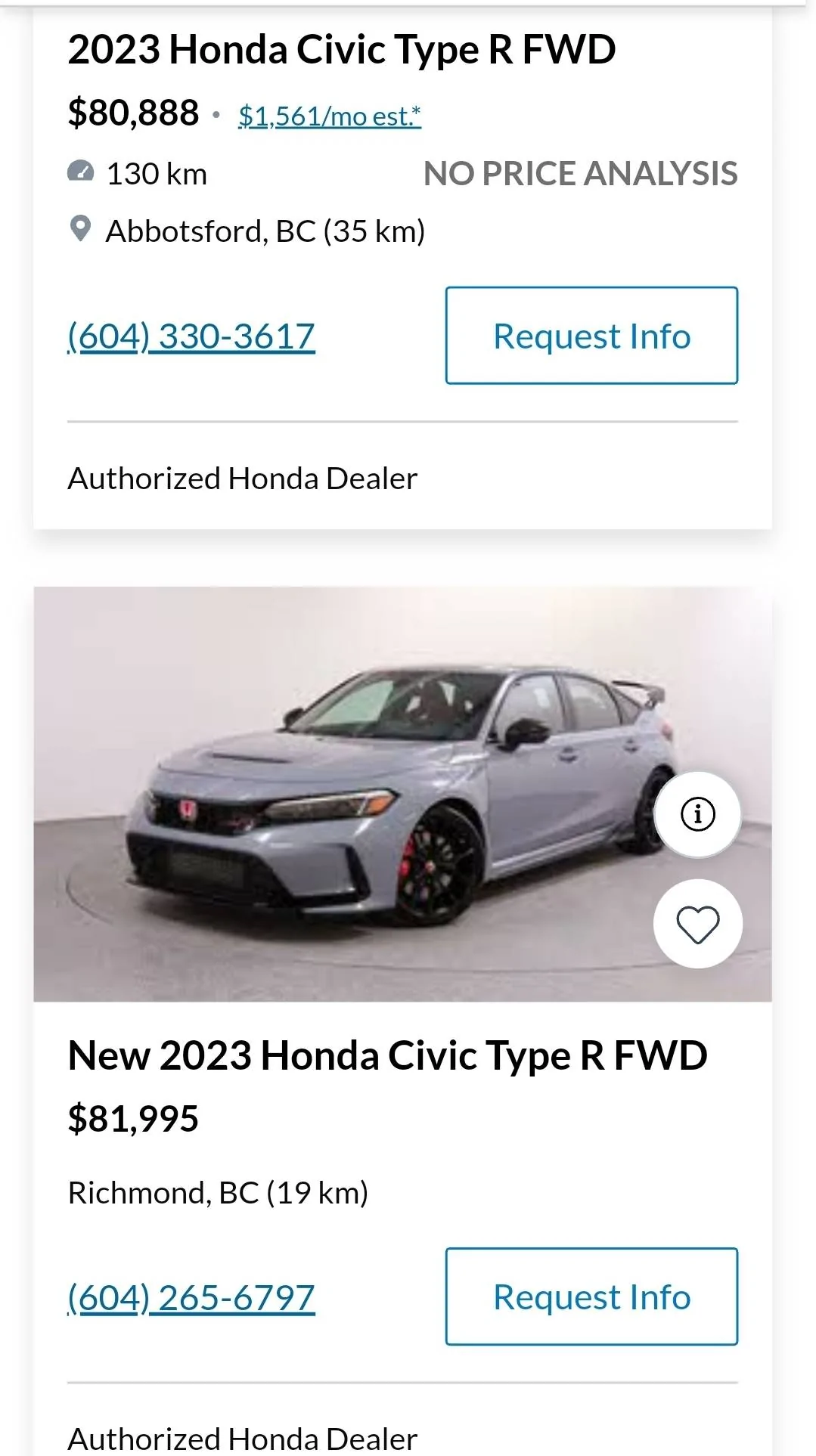11th Gen Honda Civic Canadian dealer asked what colour Type R I want Screenshot_20230204_174423_Chrom