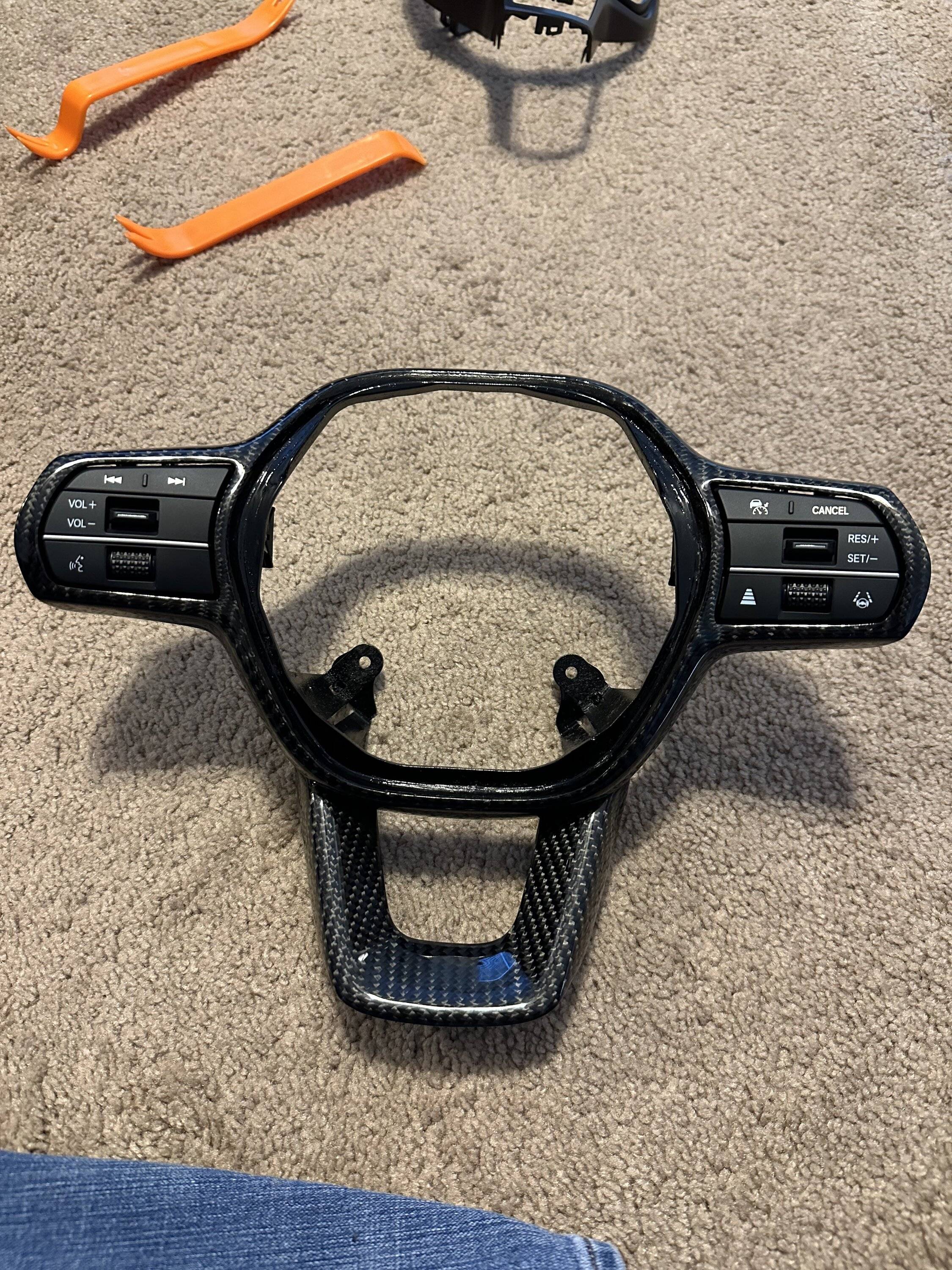 11th Gen Honda Civic TTD Craft Carbon Fiber Steering Wheel installed in FL5 66EBE983-3B8E-4CE3-98D5-6DC00248F168