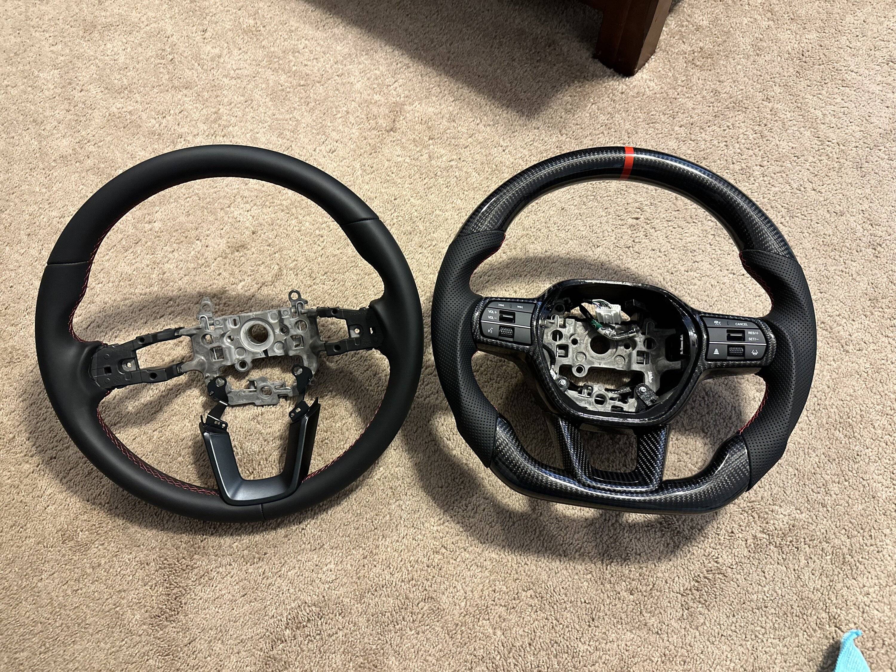 11th Gen Honda Civic TTD Craft Carbon Fiber Steering Wheel installed in FL5 27A9516C-FE10-44F3-B416-3CF95185B1F0