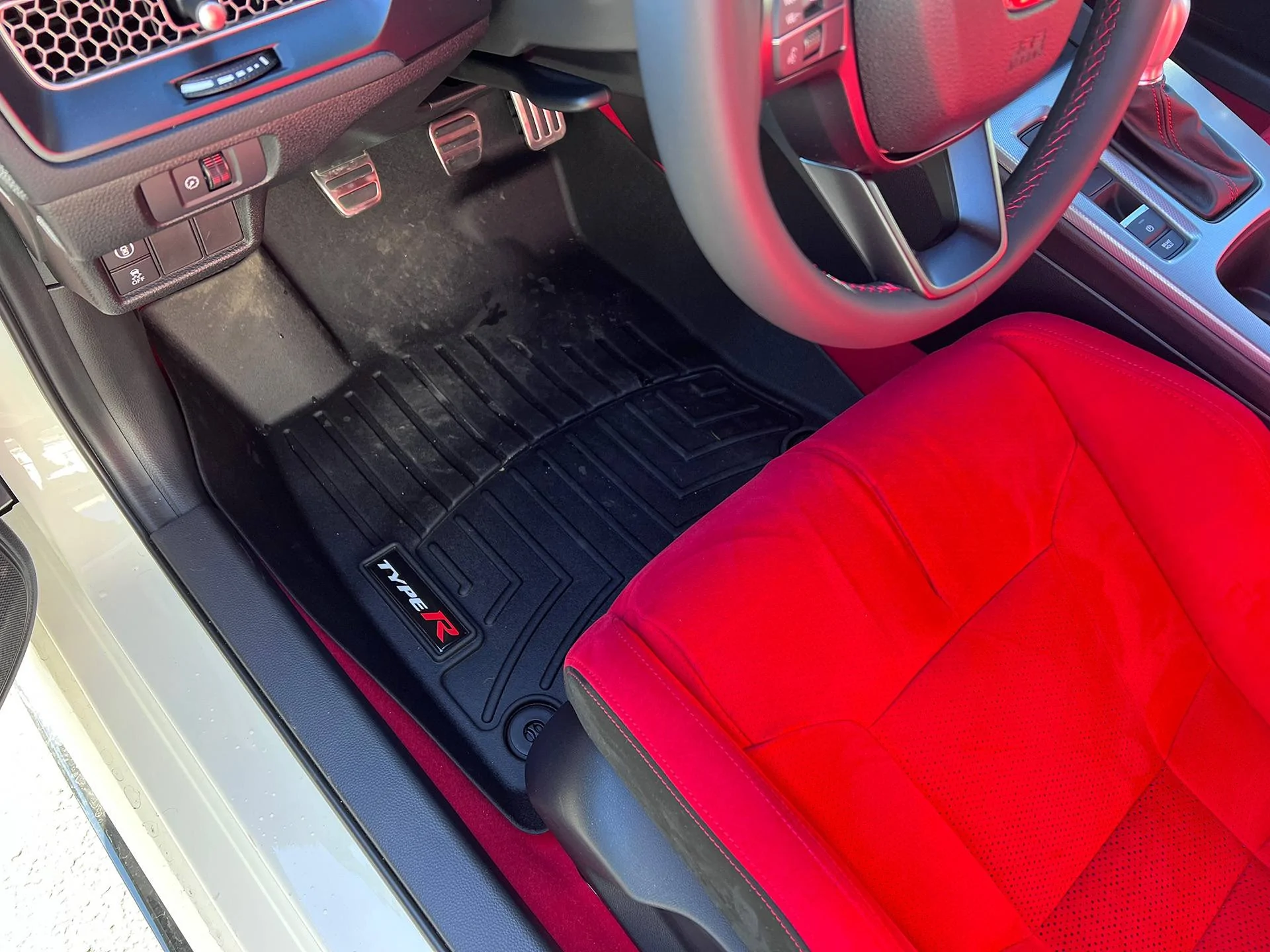 11th Gen Honda Civic Custom DIY WeatherTech Type R Floor Mats DRIVER-SIDE-FINISHED