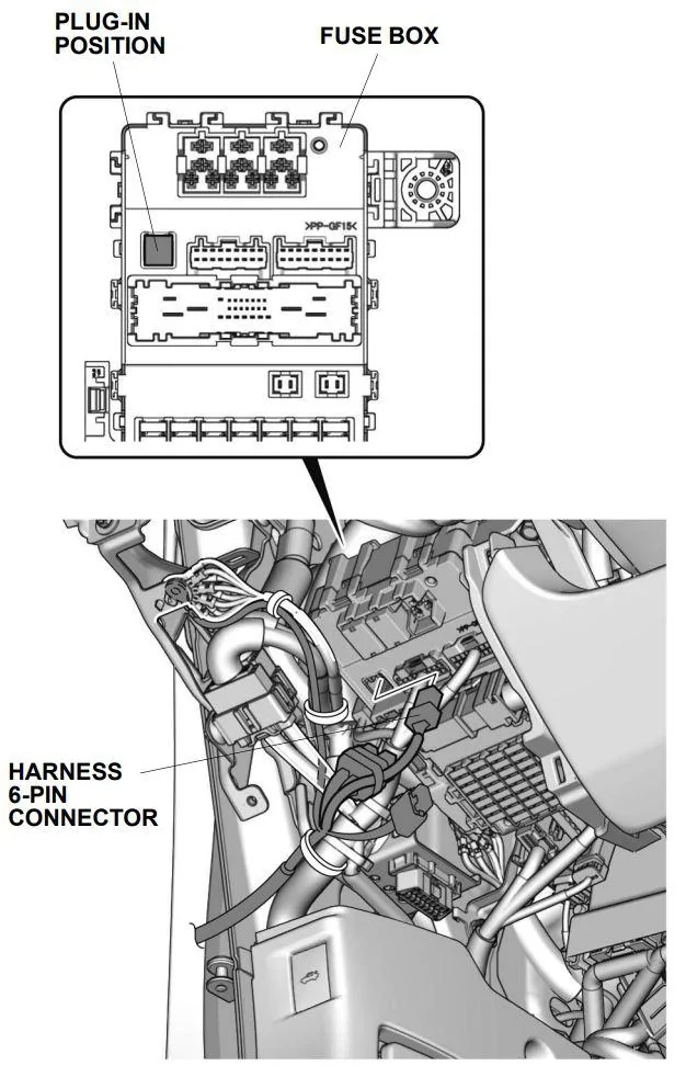11th Gen Honda Civic Plug and Play Homelink Mirror for FL5 -- 1 Hr Install Instructions plug in location FL5 Homelink