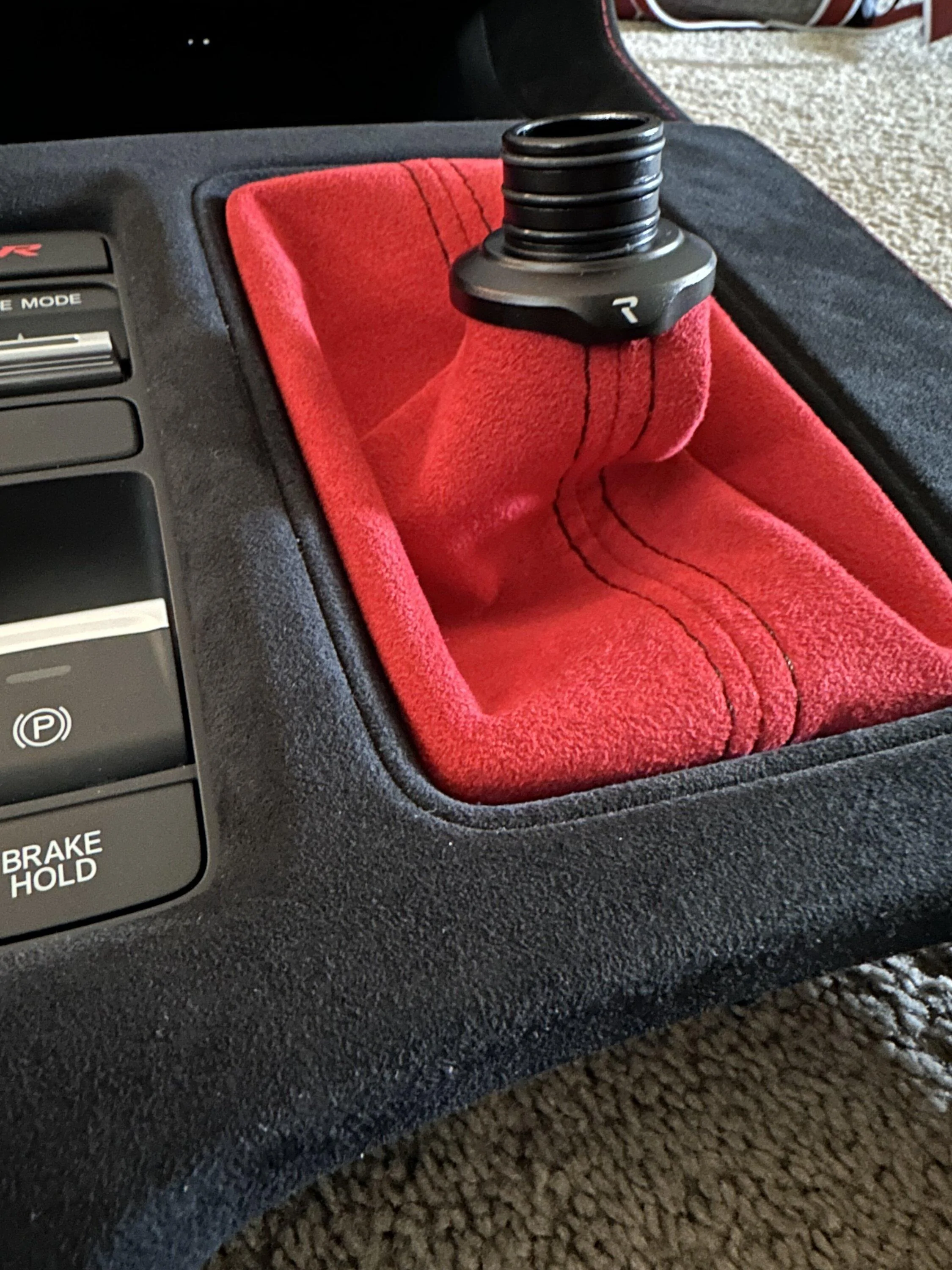 thumbnail image 2 of INTGET Center Console Cover For 2025 2026 Honda Civic Accessories 2022 2023 2024 Leather Interior 11th Gen Civic Sport Hatchback Car Arm Rest Armrest Cover Lid Protector Seat Elbow (Black Stitches 2 of 10