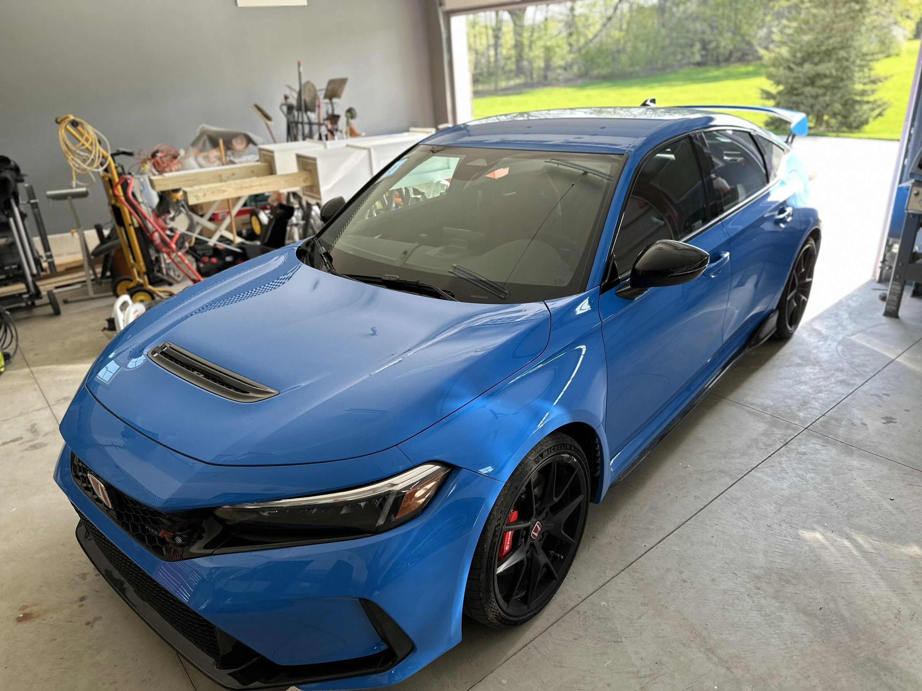 11th Gen Honda Civic FL5 Type R Spoiler Painted Boost Blue IMG_5810