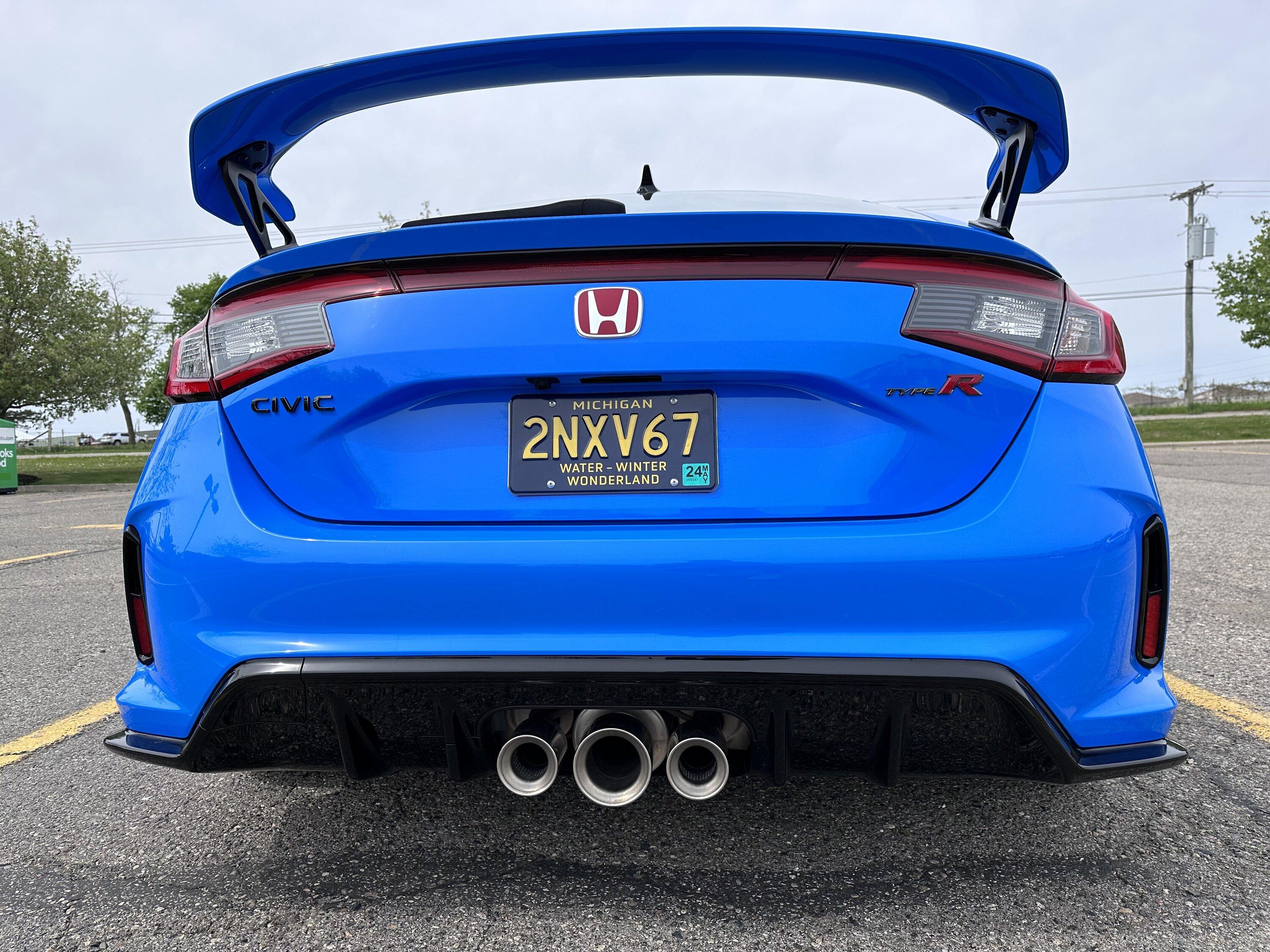11th Gen Honda Civic FL5 Type R Spoiler Painted Boost Blue IMG_5879