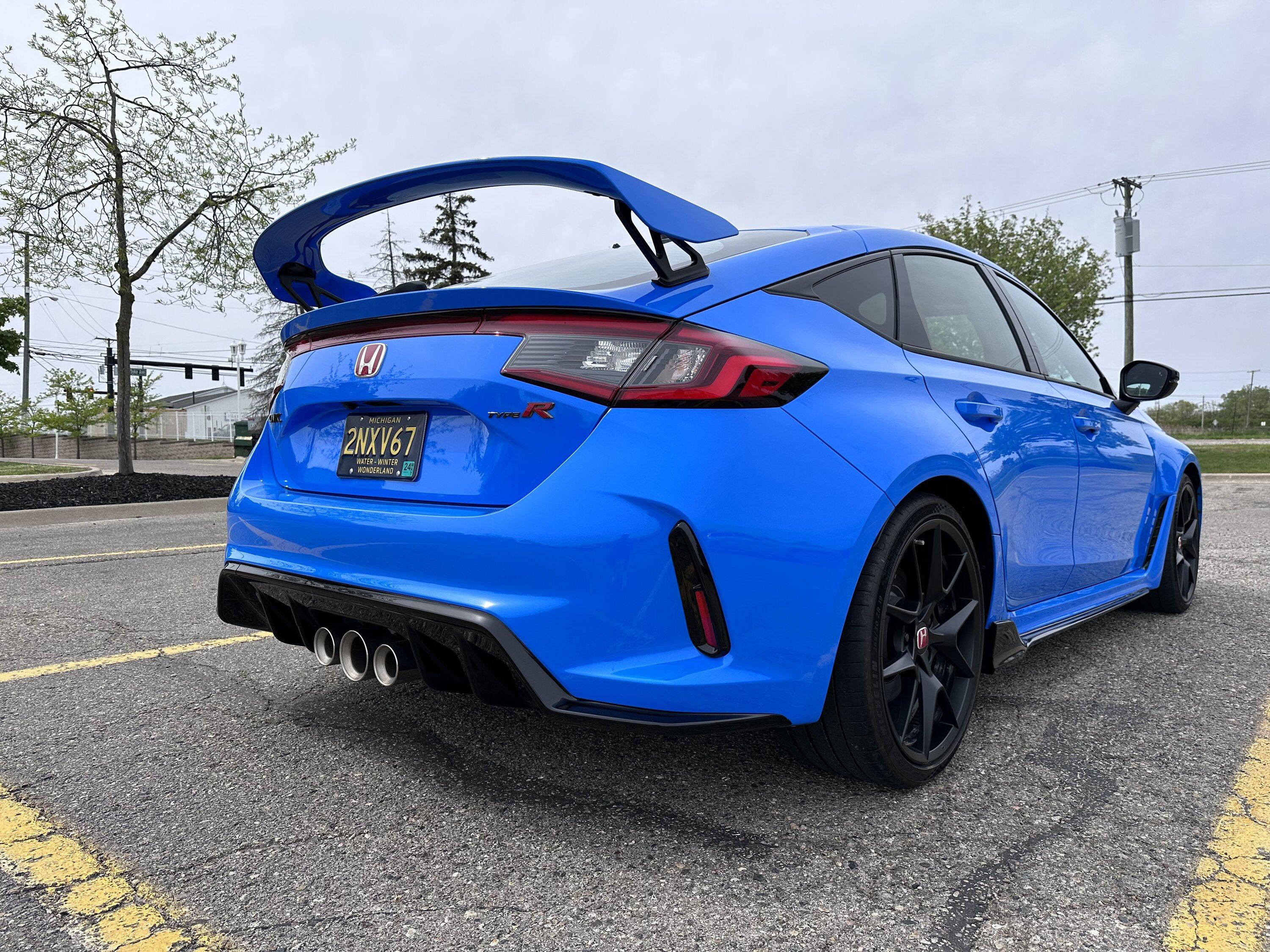 11th Gen Honda Civic FL5 Type R Spoiler Painted Boost Blue IMG_5877