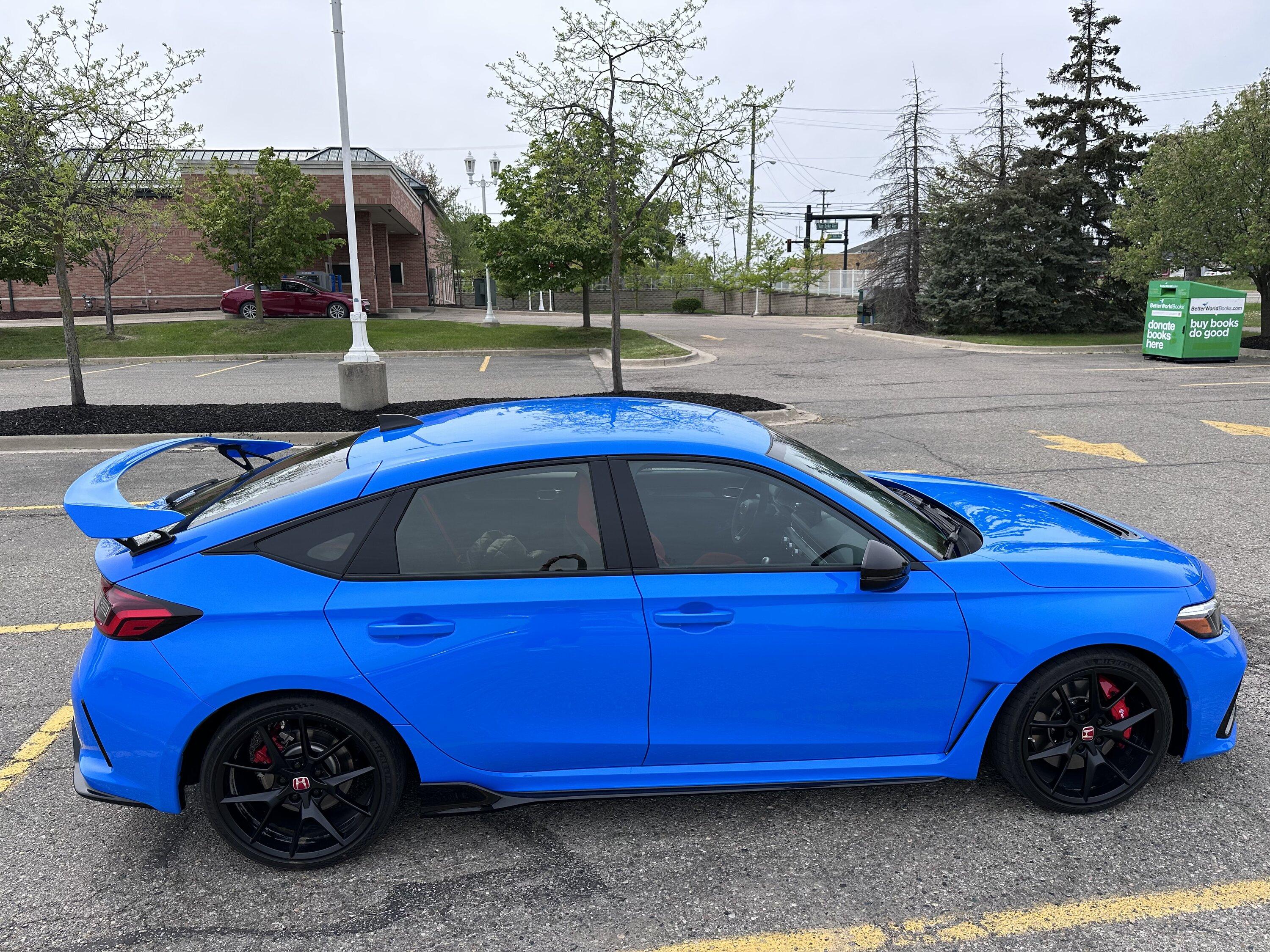 11th Gen Honda Civic FL5 Type R Spoiler Painted Boost Blue IMG_5870