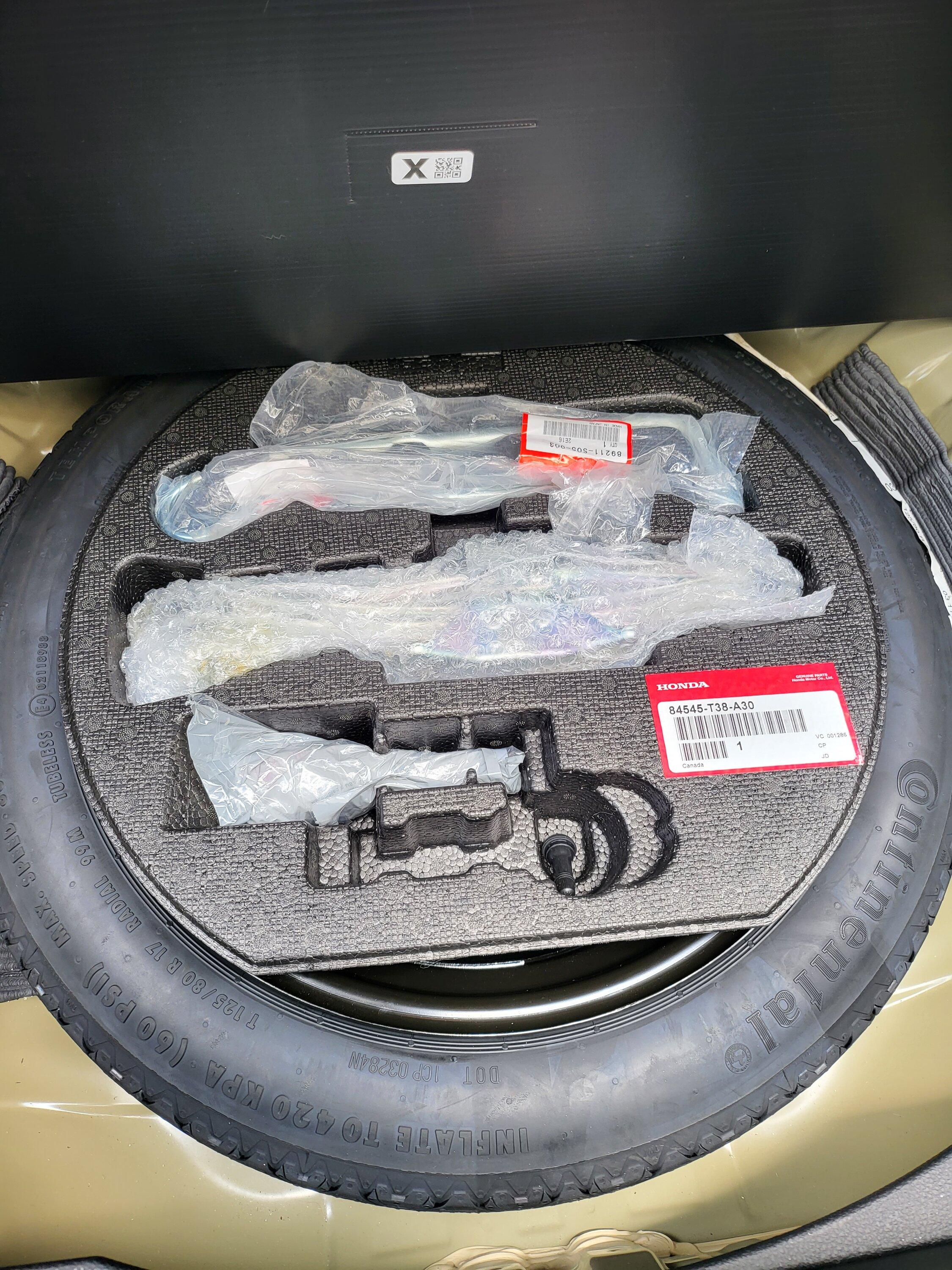11th Gen Honda Civic Spare installed 20230603_132349