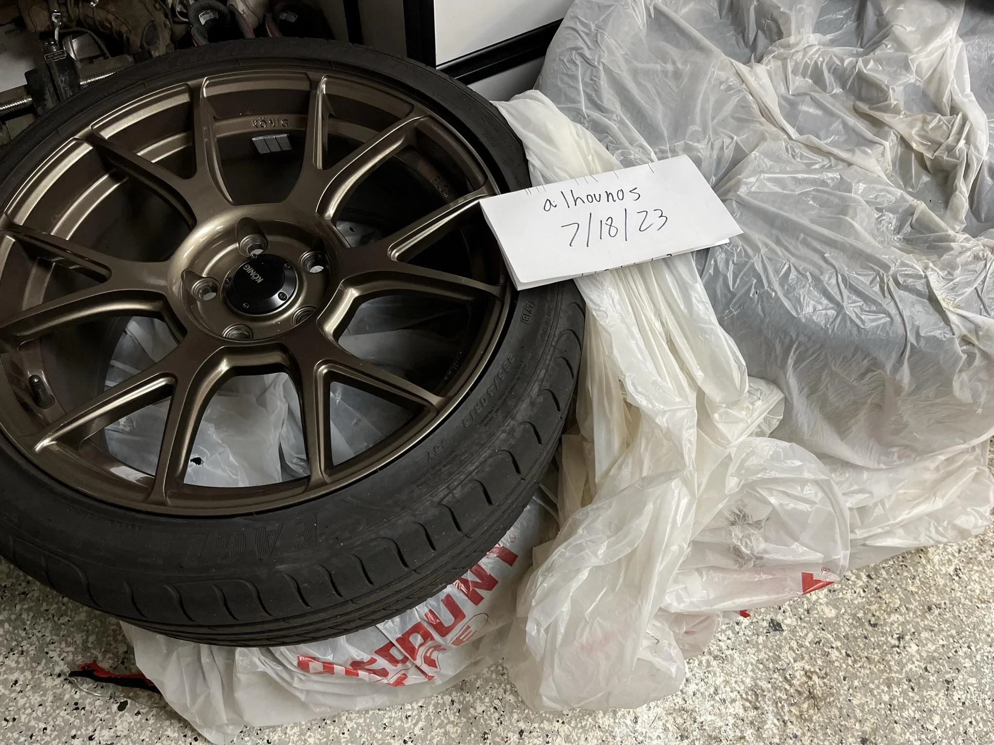 11th Gen Honda Civic Konig Ampliform 18x8.5” +45 - pickup only IMG_1330