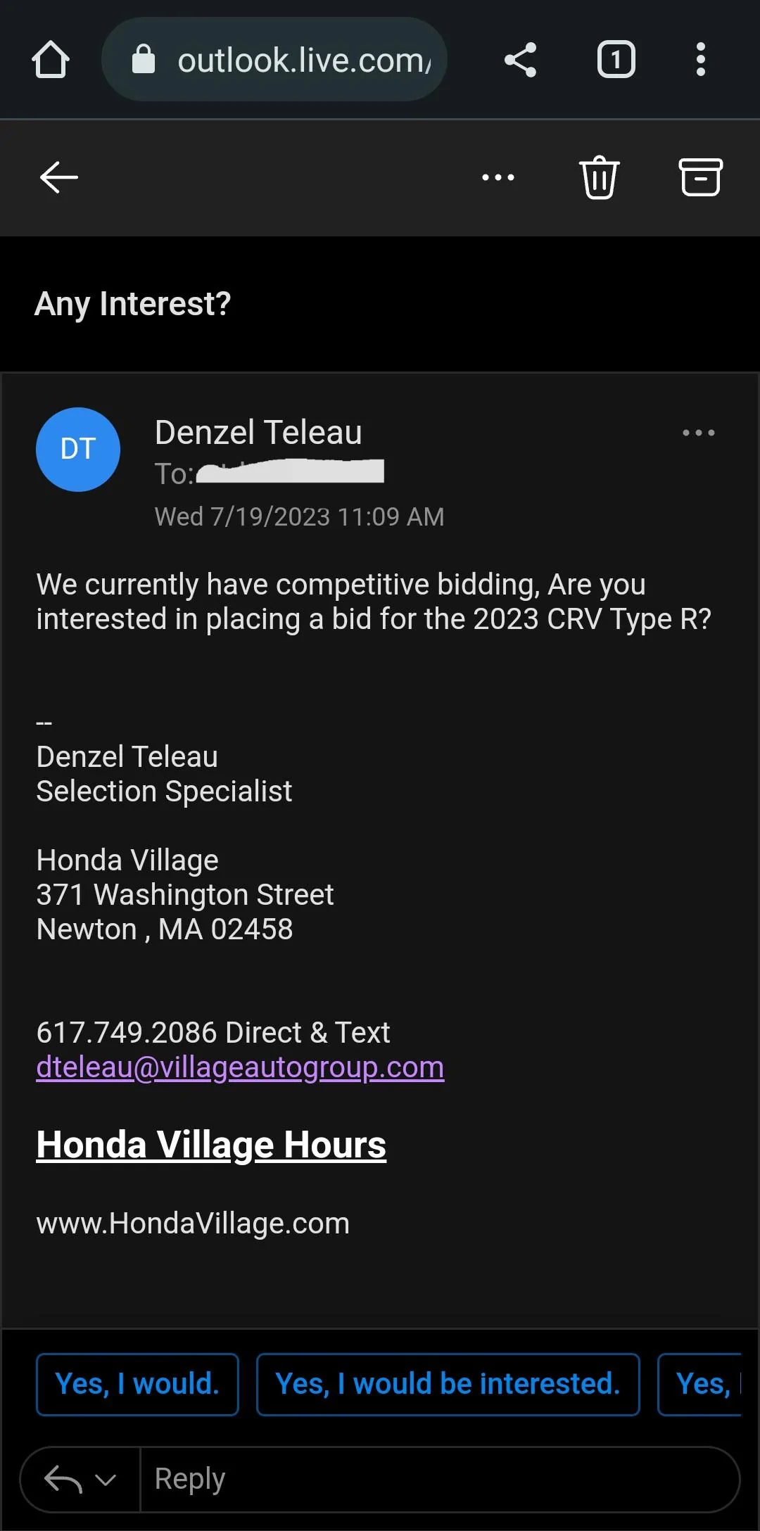11th Gen Honda Civic The FL5 Dealer ADM Markup Thread Screenshot_20230719_113941_Chrom