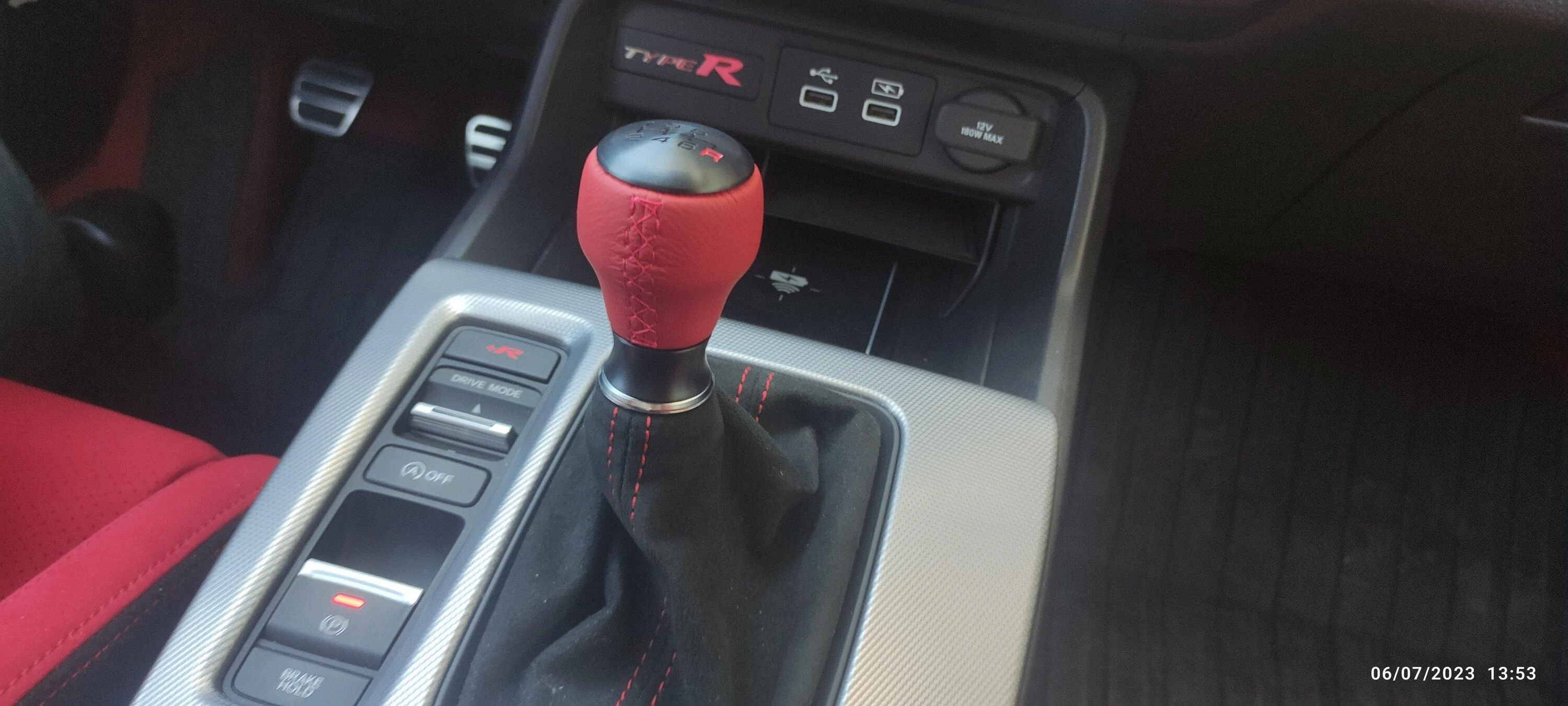 11th Gen Honda Civic Honda Alcantara Suede Steering wheel and Red shifter worth it? IMG_20230706_135345