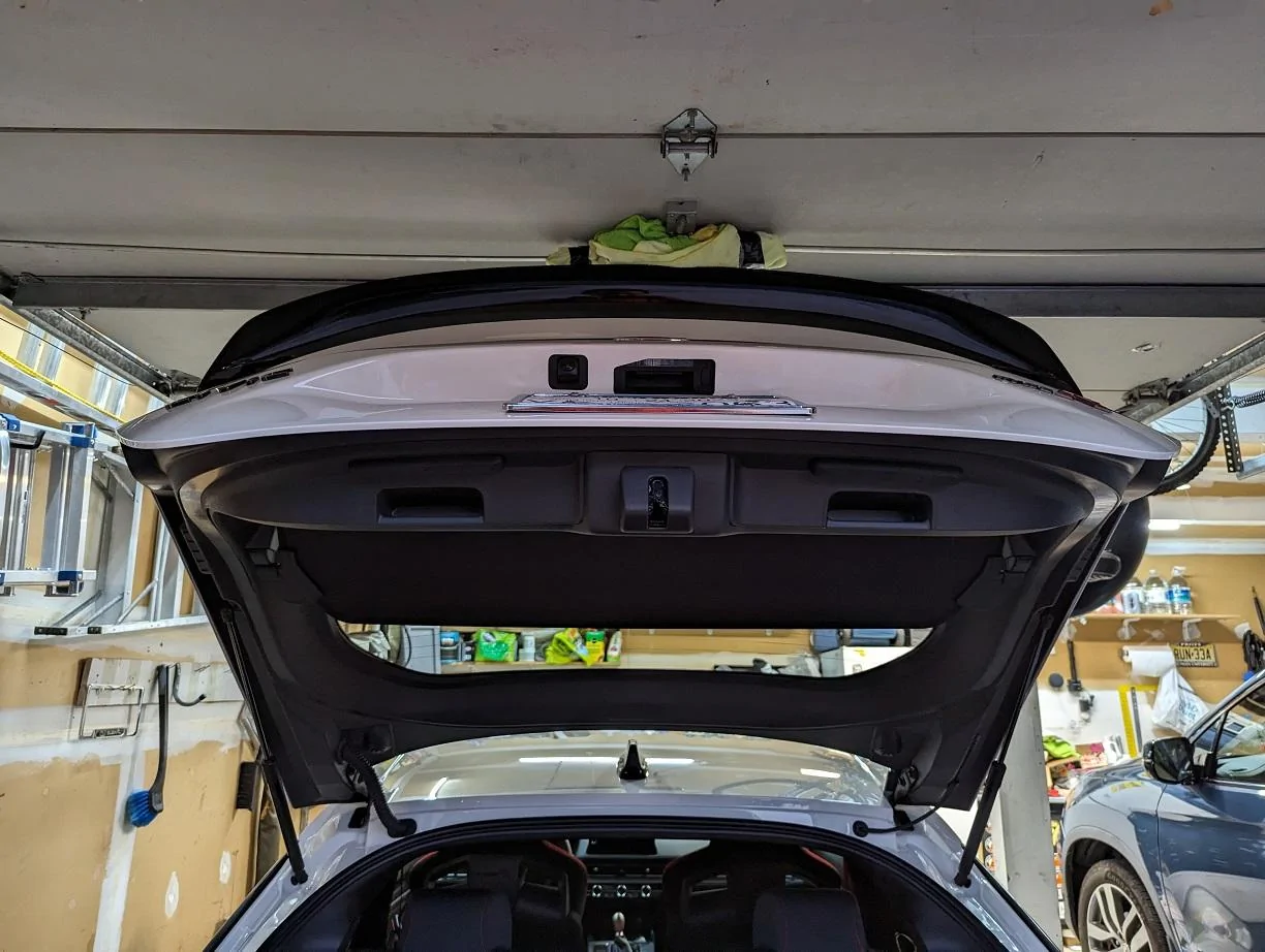 11th Gen Honda Civic PSA - Watch for Spoiler Interference with Garage Doors! PXL_20230831_234718603