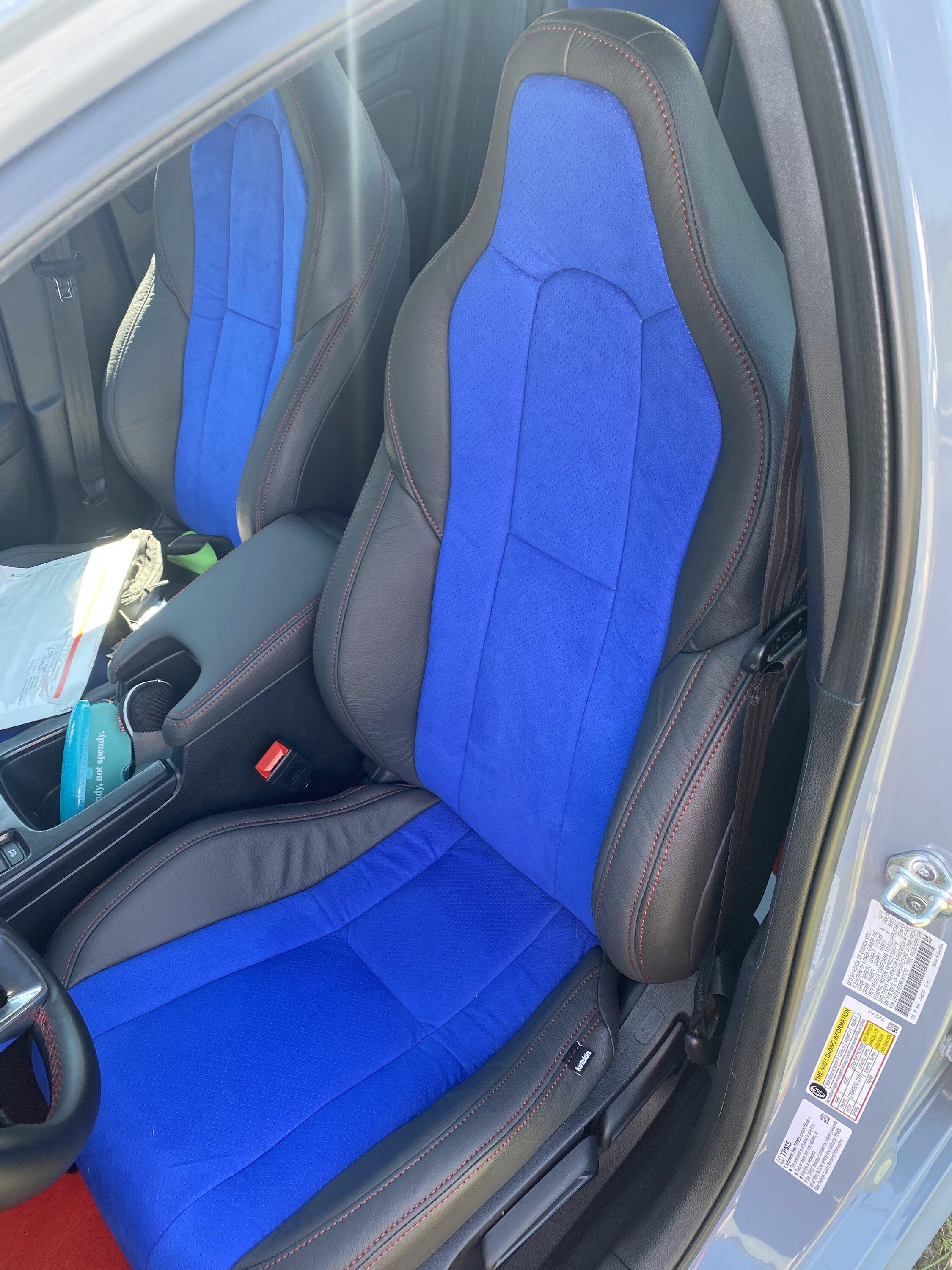 11th Gen Honda Civic Katzkin leather. Your opinion on color combo? I used to run a Chevy dealer and the guy who is installing has done 100s of katzkin jobs for me. 65CC8418-1BE1-41F6-8CB3-307F1996764D