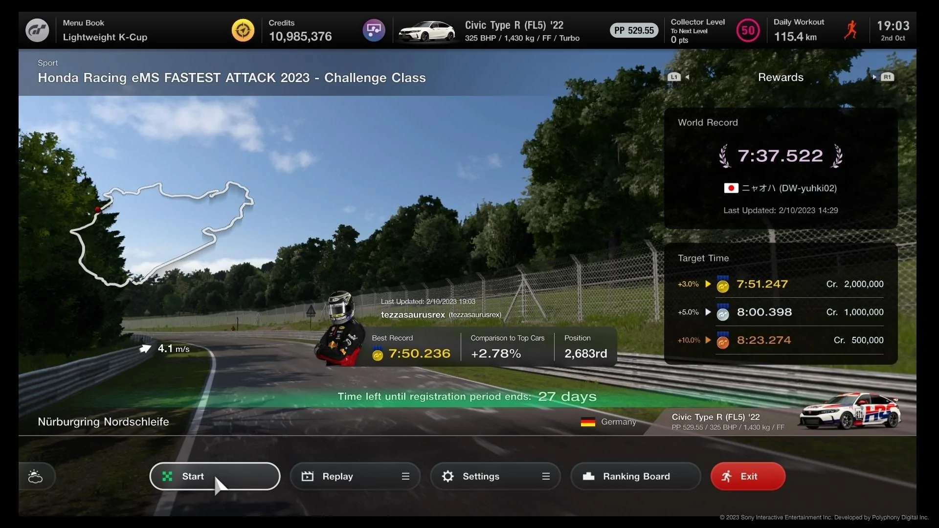 11th Gen Honda Civic FL5 Getting Added to GT7 (Gran Turismo 7) Screenshot_20231002_190522_PS A