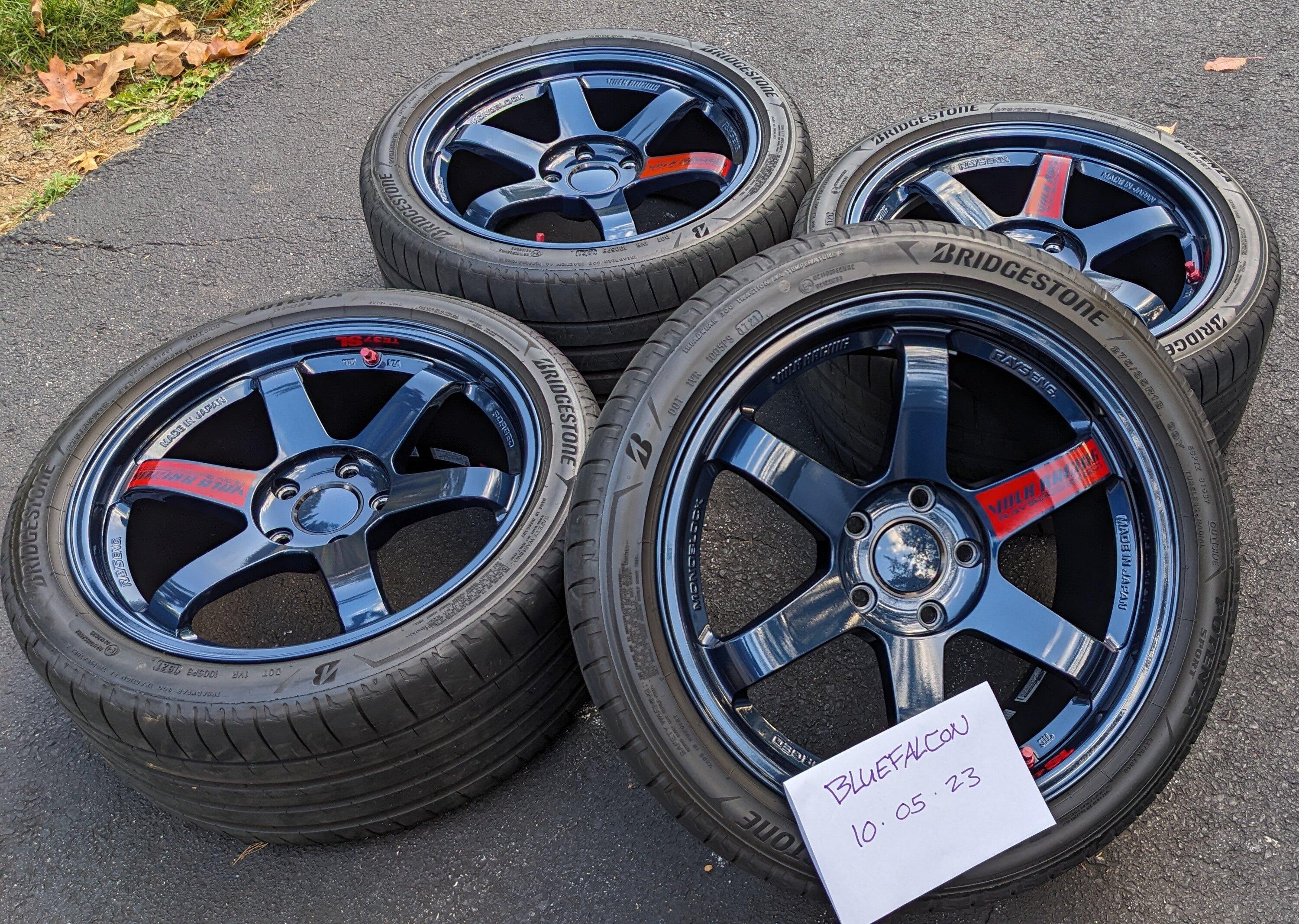 11th Gen Honda Civic **$2800 picked up** FS: Volk TE37SL Mag Blue! Also Rays Adapter Rings and Center Caps Available! PXL_20231005_211054797~2