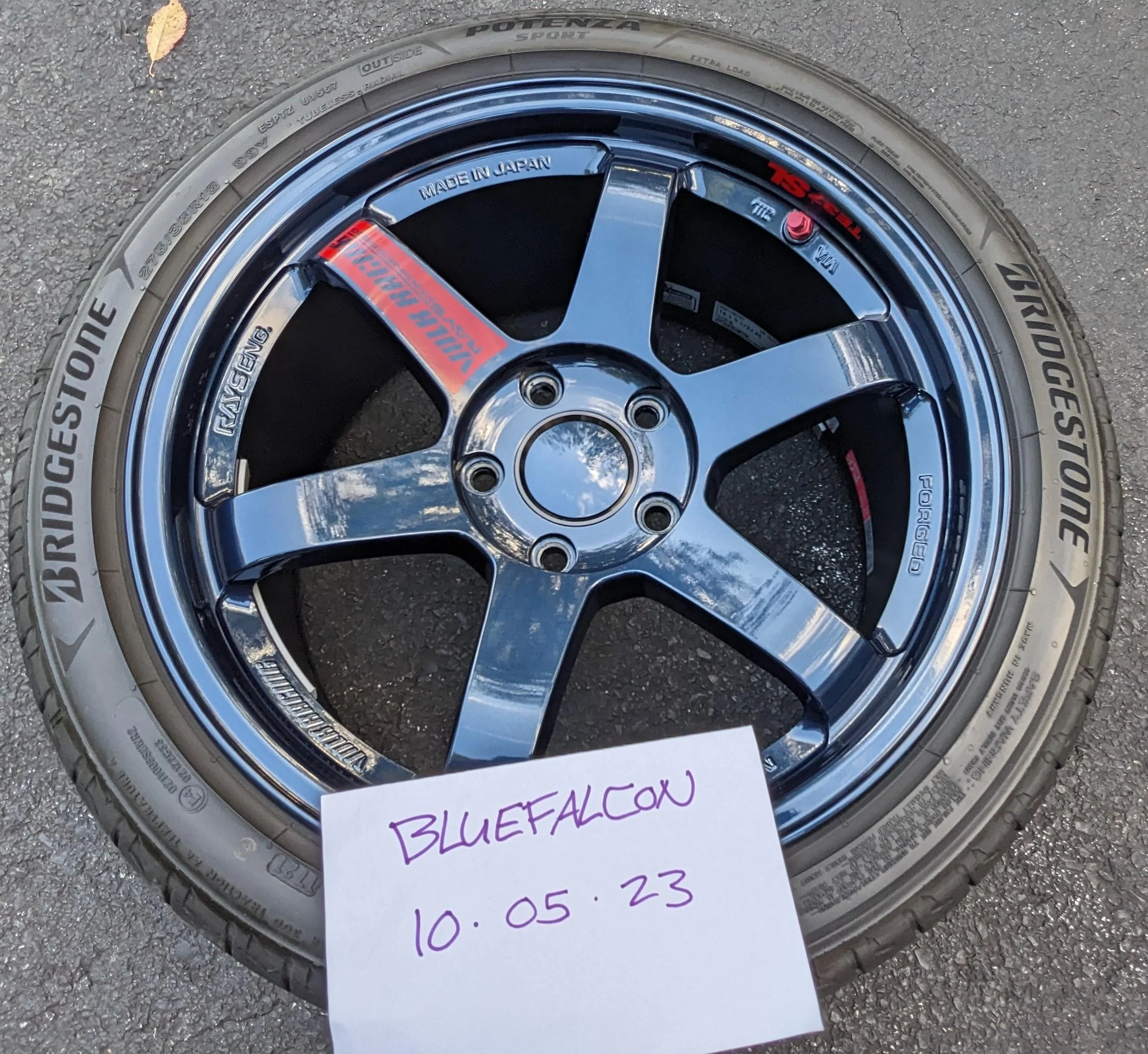 11th Gen Honda Civic **$2800 picked up** FS: Volk TE37SL Mag Blue! Also Rays Adapter Rings and Center Caps Available! PXL_20231005_211422776~2