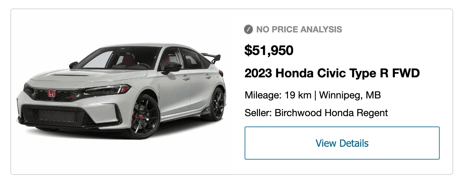 11th Gen Honda Civic Canadian dealer asked what colour Type R I want Screenshot 2023-10-18 at 11.48.14 AM