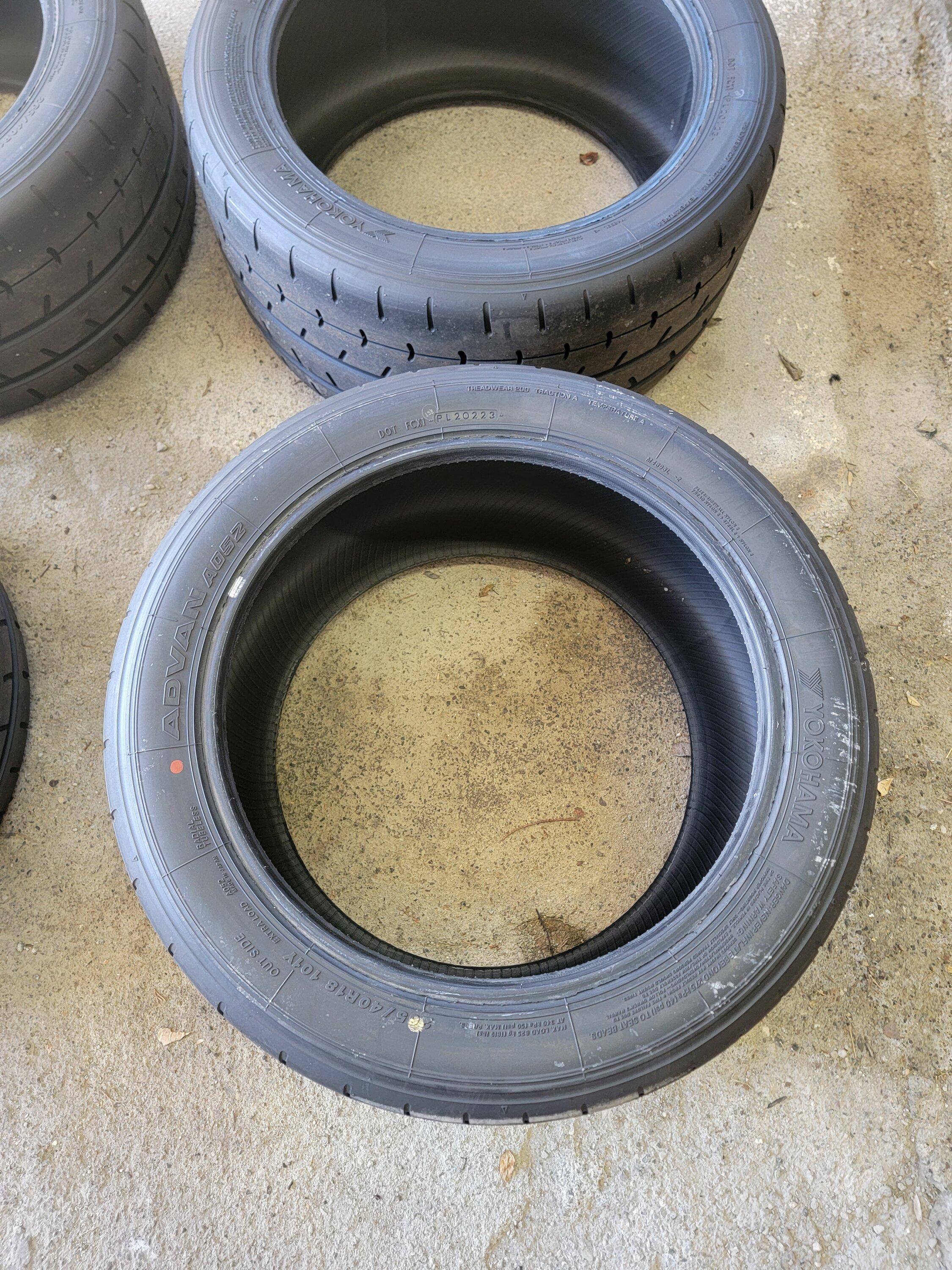 11th Gen Honda Civic Advan a052 tires - 265/40/18 - Used for 600 miles! 20231016_134221