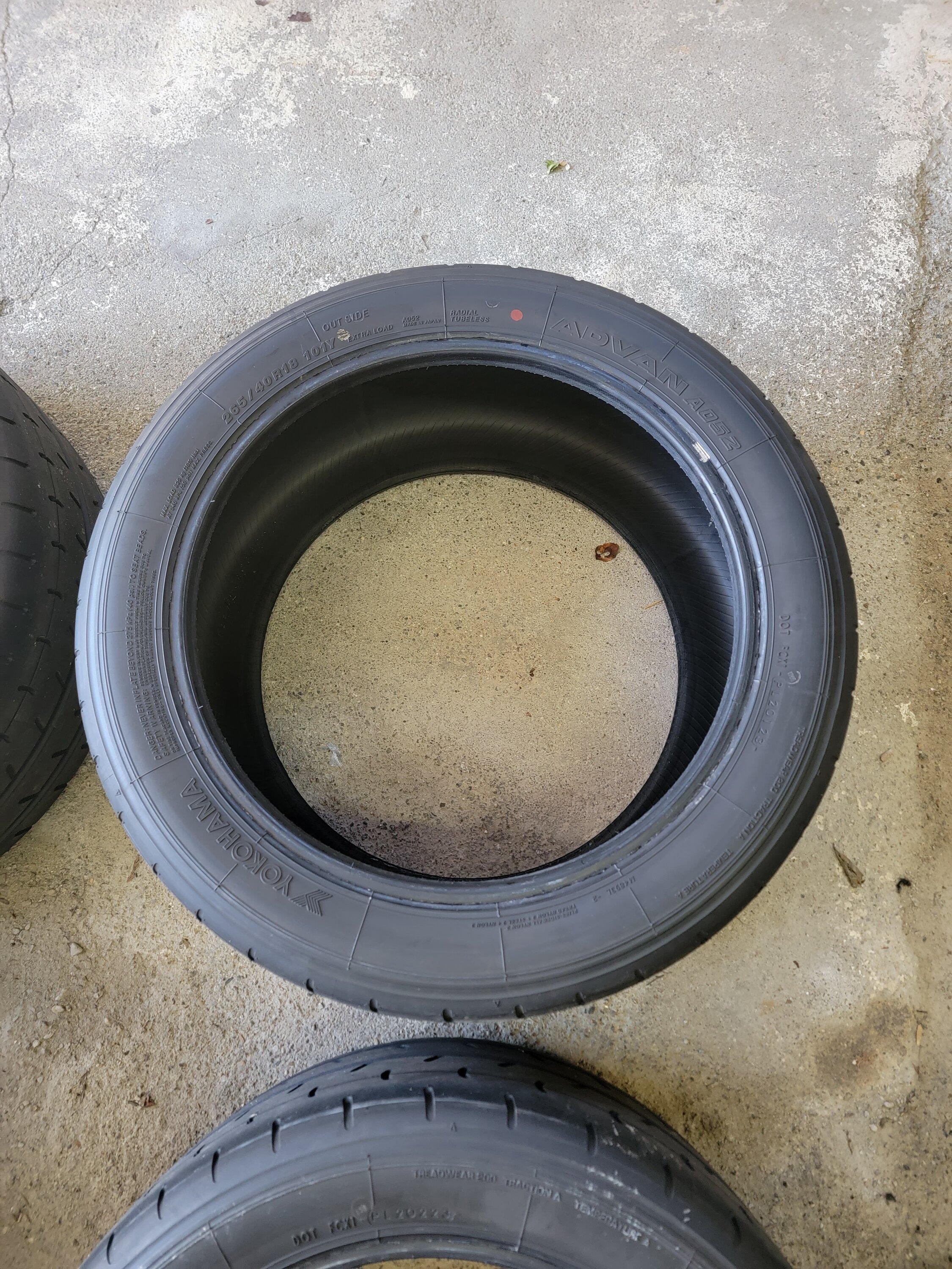 11th Gen Honda Civic Advan a052 tires - 265/40/18 - Used for 600 miles! 20231016_134223
