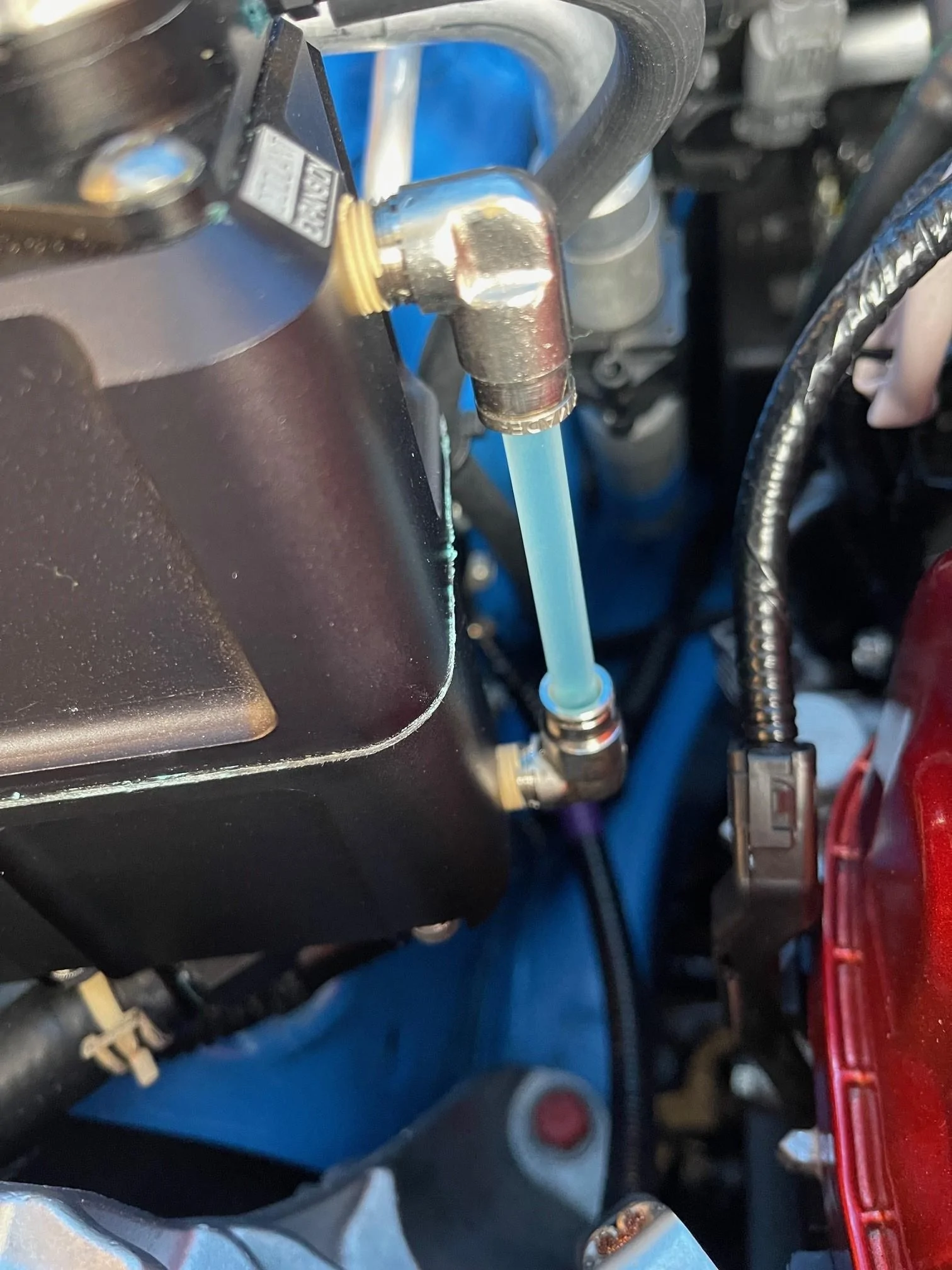 11th Gen Honda Civic Radium Engineering Coolant Tank Install Tank