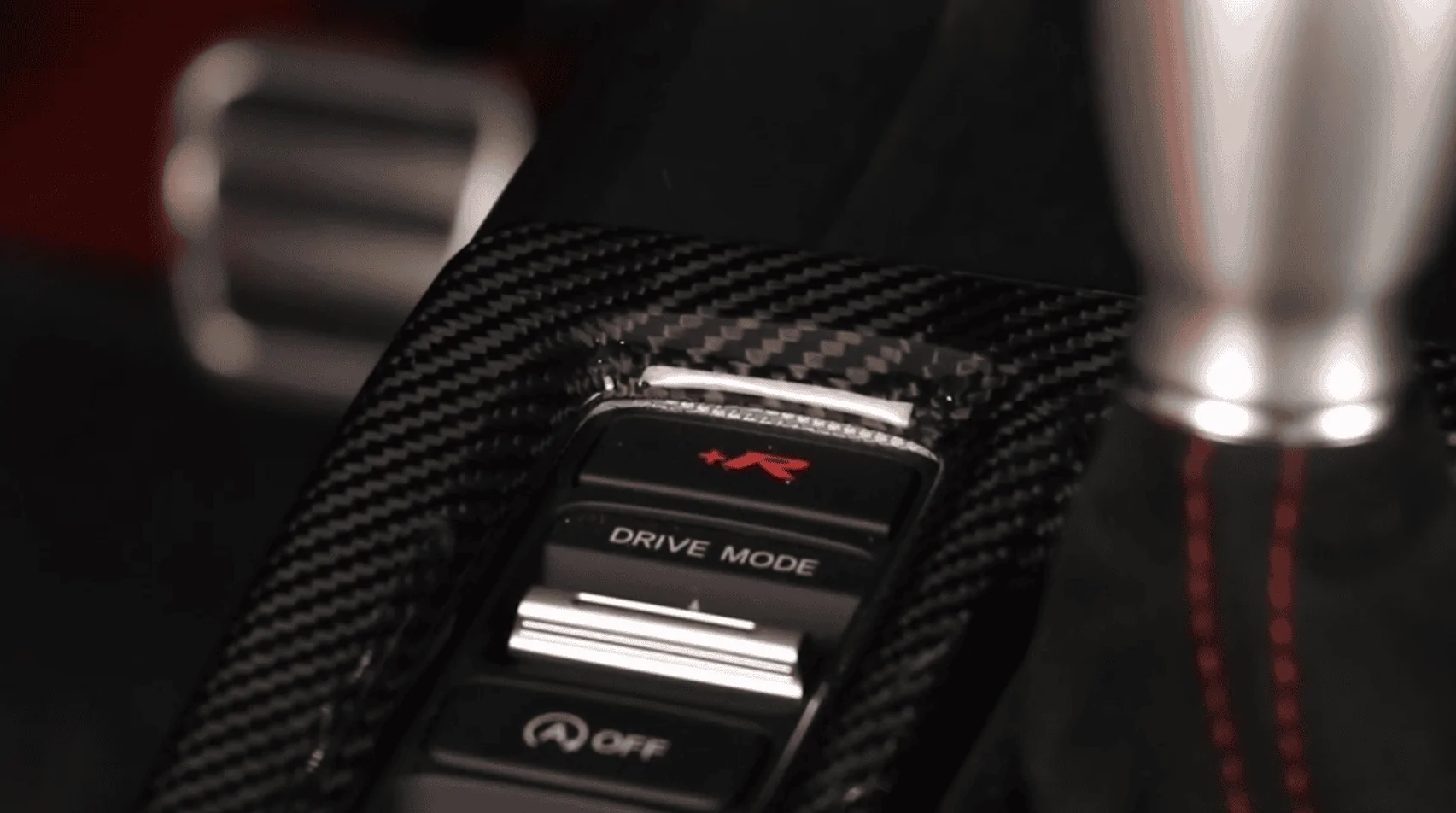 11th Gen Honda Civic JSWAN Real Carbon Fiber Center Console CARBON-OVERLAY-BUTTON