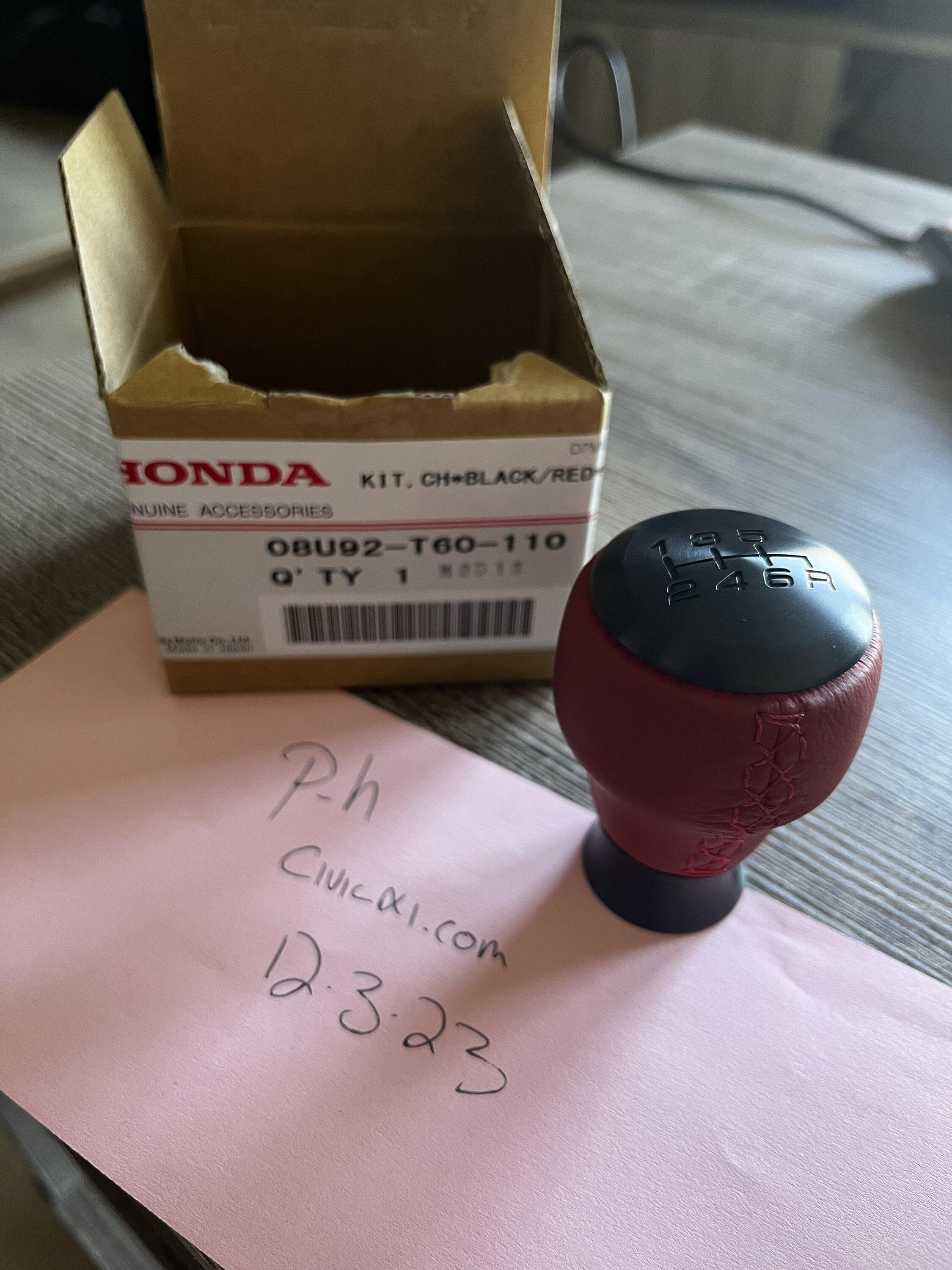 11th Gen Honda Civic Black/Red Type R weighted shift knob ($165) IMG_1170