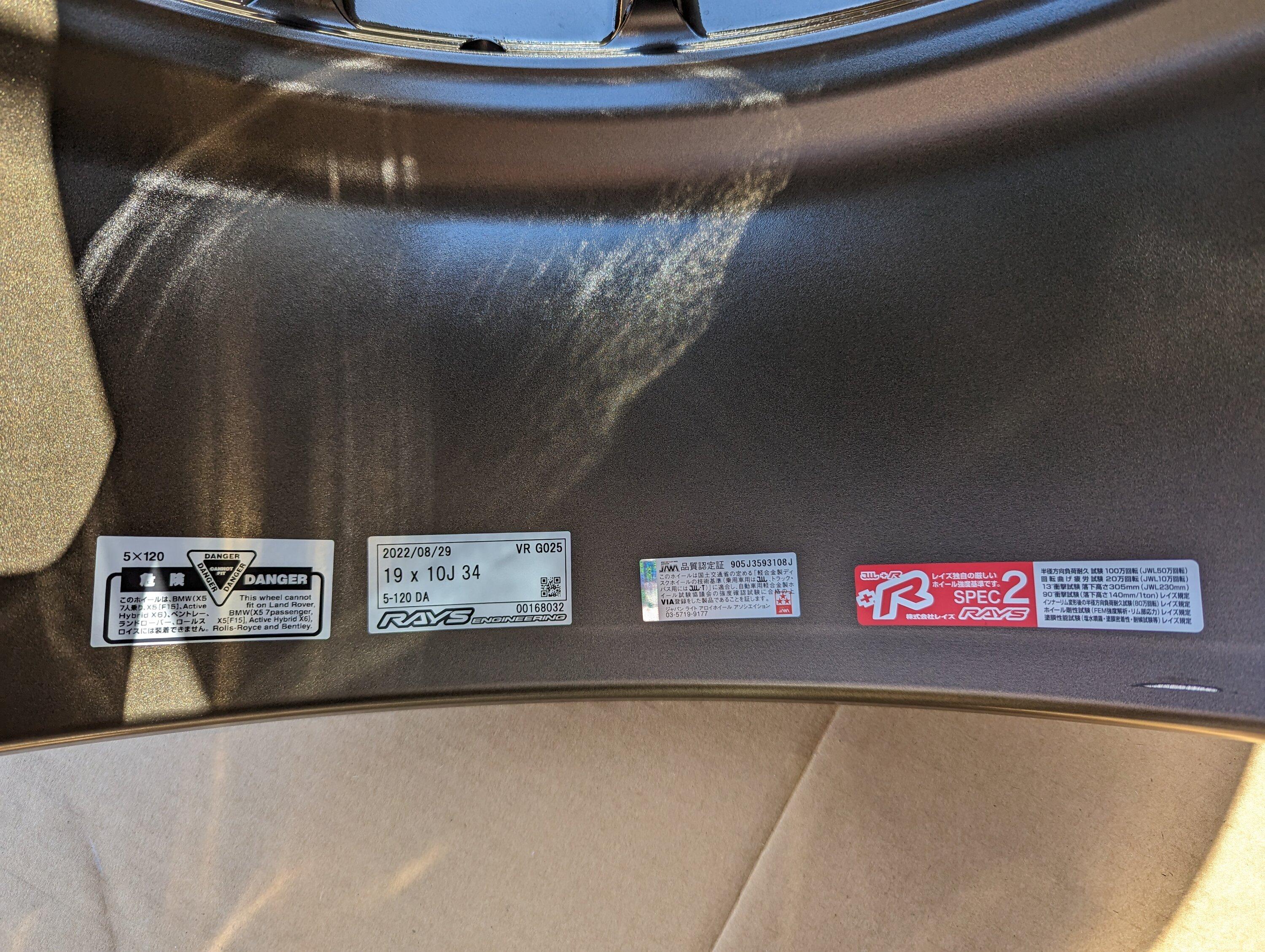 11th Gen Honda Civic Volk Racing G025 Dark Amber Clear5x120 / 19x10+34mm PXL_20230926_000009442