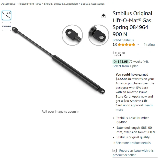 11th Gen Honda Civic Weak hatch struts C1C4F4A6-0D58-4FDC-A552-57372C8B161F