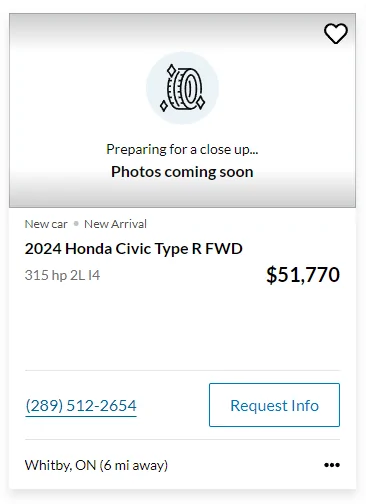 11th Gen Honda Civic Canadian dealer asked what colour Type R I want 1702646902043