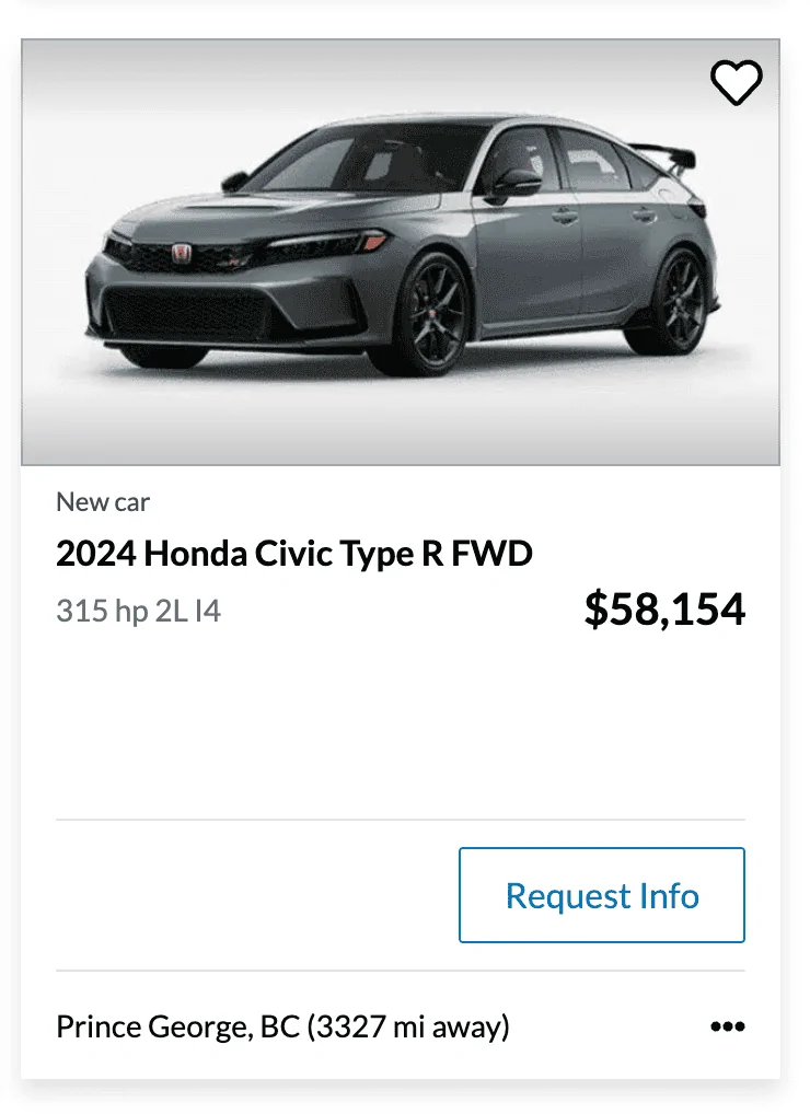 11th Gen Honda Civic Canadian dealer asked what colour Type R I want 1703166784787