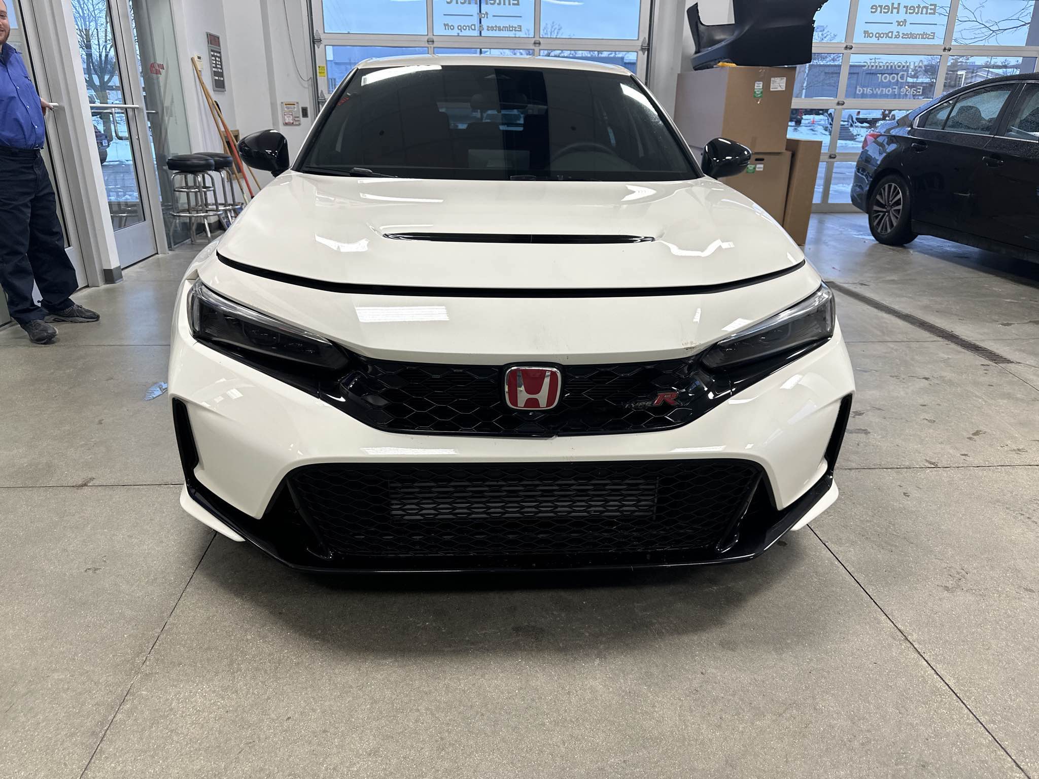 11th Gen Honda Civic Looking for assistance after collision with a deer. Front