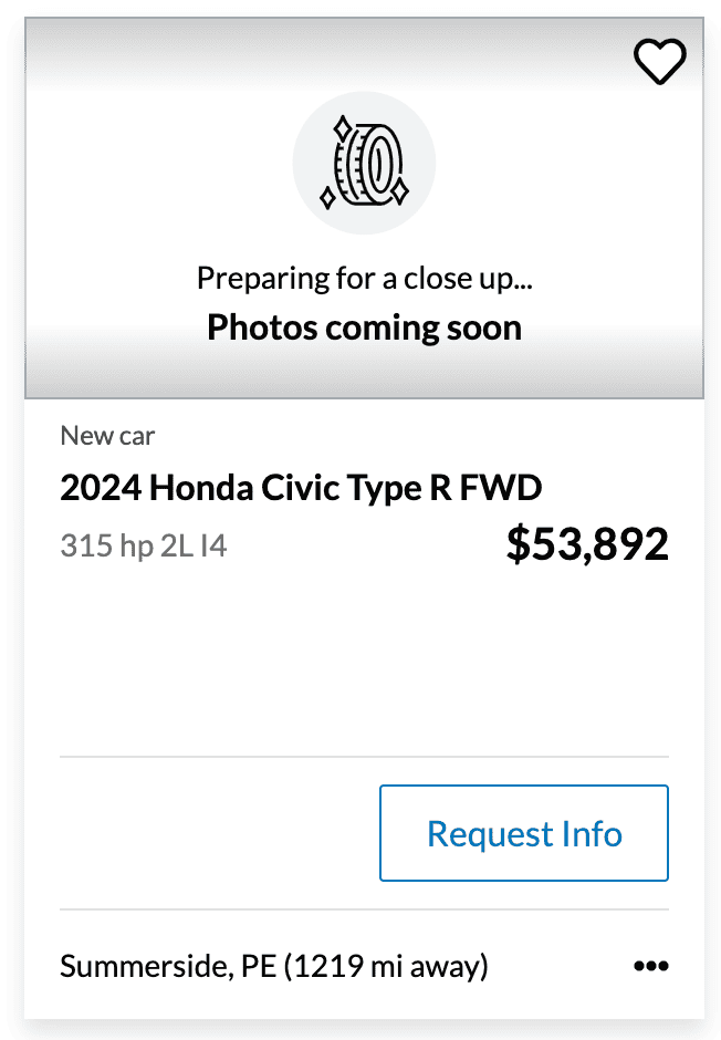 11th Gen Honda Civic Canadian dealer asked what colour Type R I want Screenshot 2024-01-03 at 8.28.02 PM