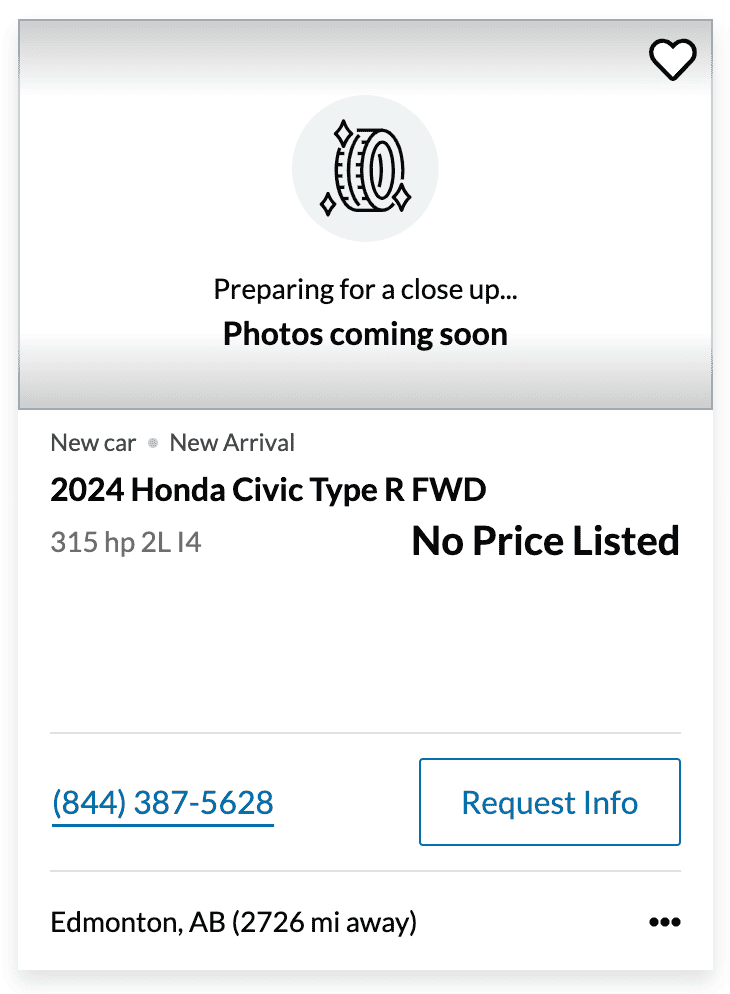 11th Gen Honda Civic Canadian dealer asked what colour Type R I want Screenshot 2024-01-06 at 1.44.36 AM