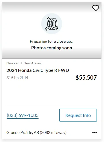 11th Gen Honda Civic Canadian dealer asked what colour Type R I want 1704902275284