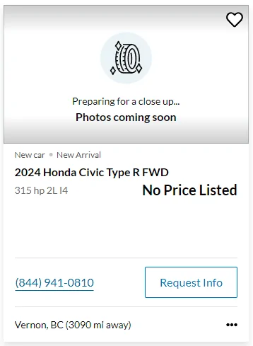 11th Gen Honda Civic Canadian dealer asked what colour Type R I want 1704908427384