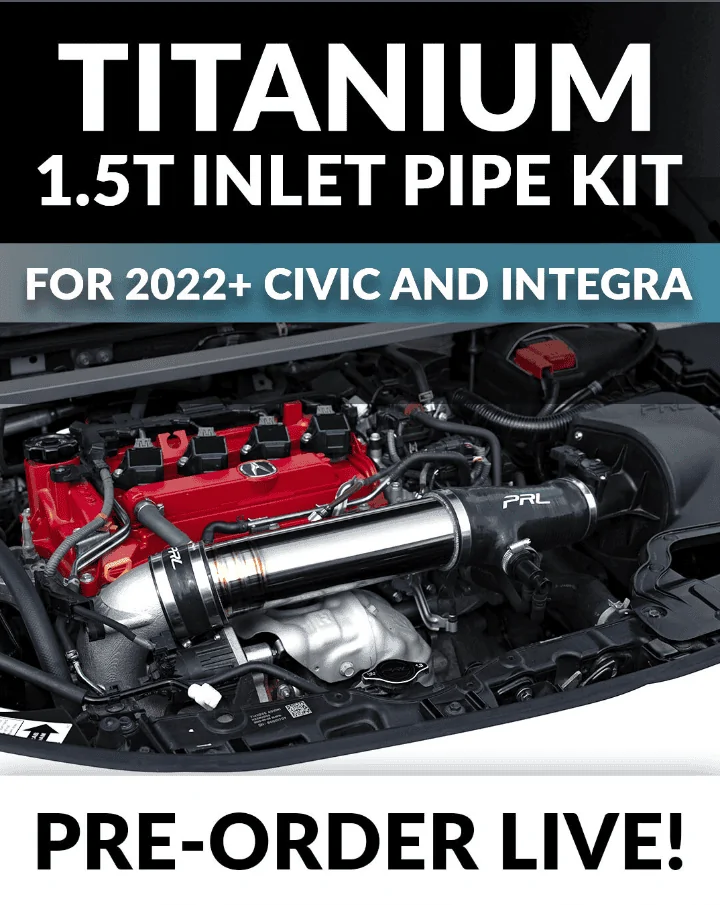 11th Gen Honda Civic *PREORDERS LIVE* PRL Motorsports 2022+ Honda Civic/Acura Integra 1.5T Titanium Turbocharger Inlet 1704979588327
