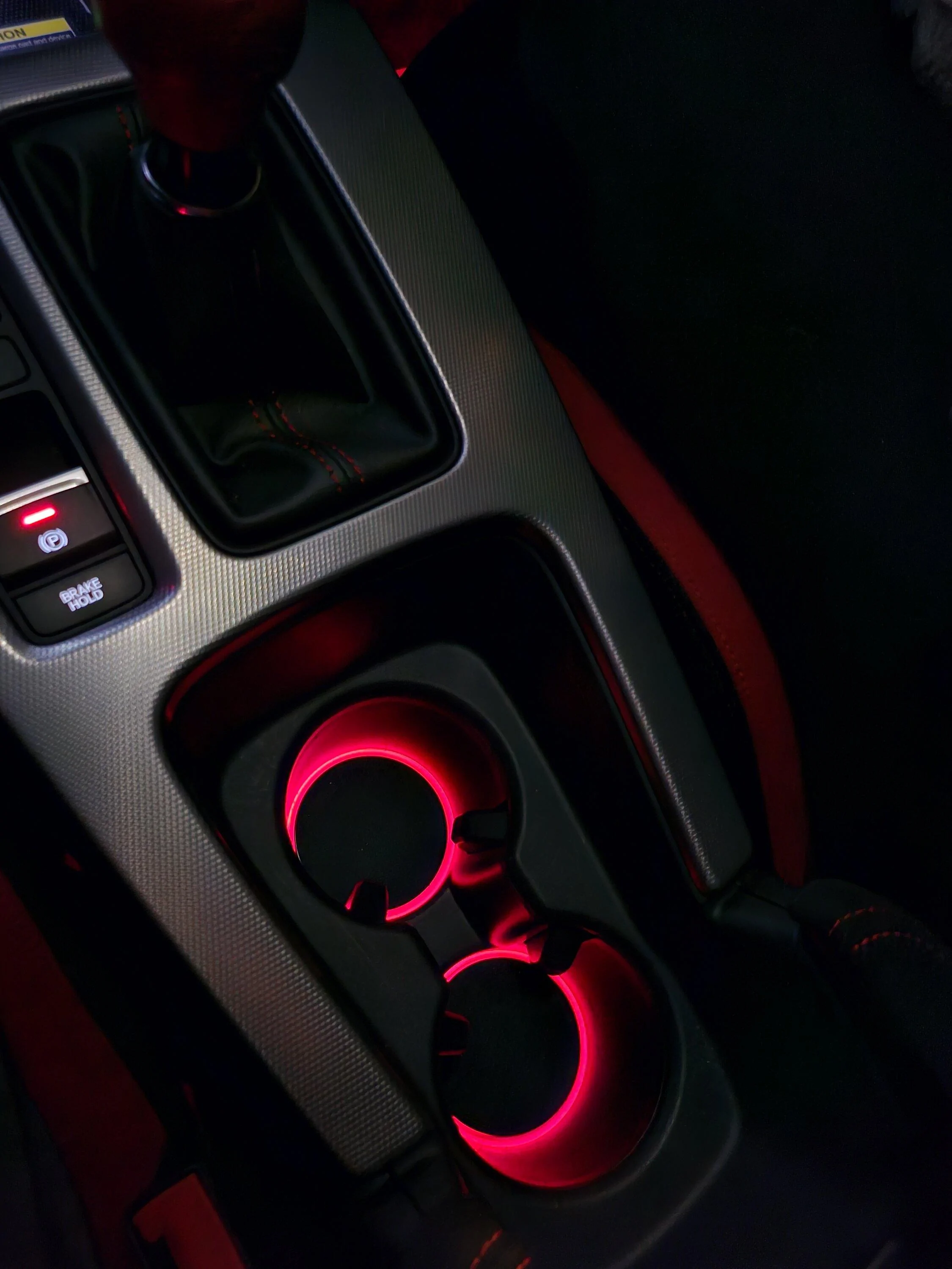 11th Gen Honda Civic JDM Honda Access Interior LED Door Lights and Center Console Lights installed. 20240113_195752