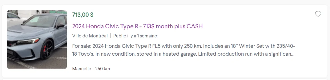 11th Gen Honda Civic Canadian dealer asked what colour Type R I want 1705465158324