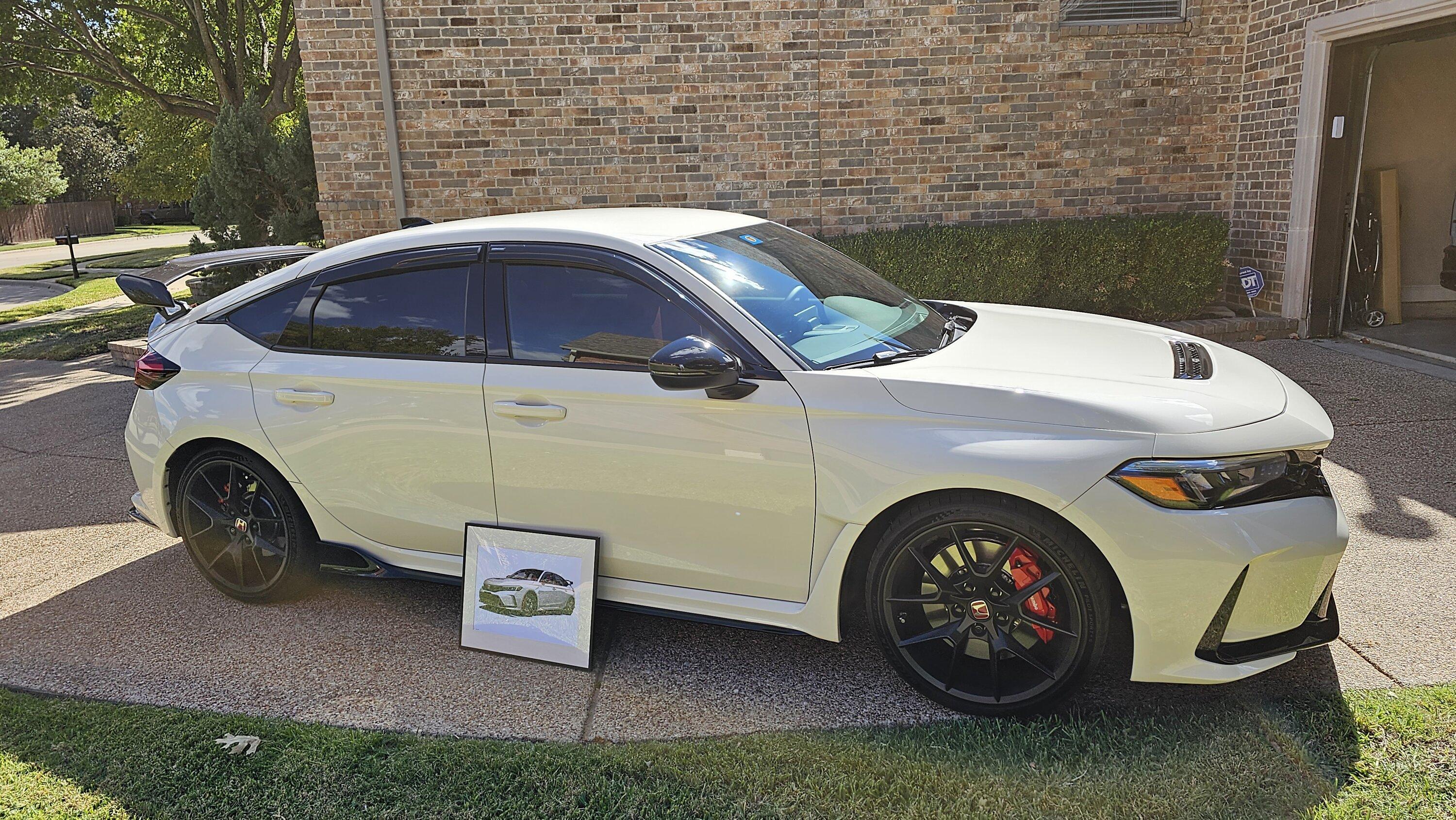11th Gen Honda Civic -SOLD-DFW TX 2023 Civic Type R (Champ white) 1264 miles $51,600 20231015_142355