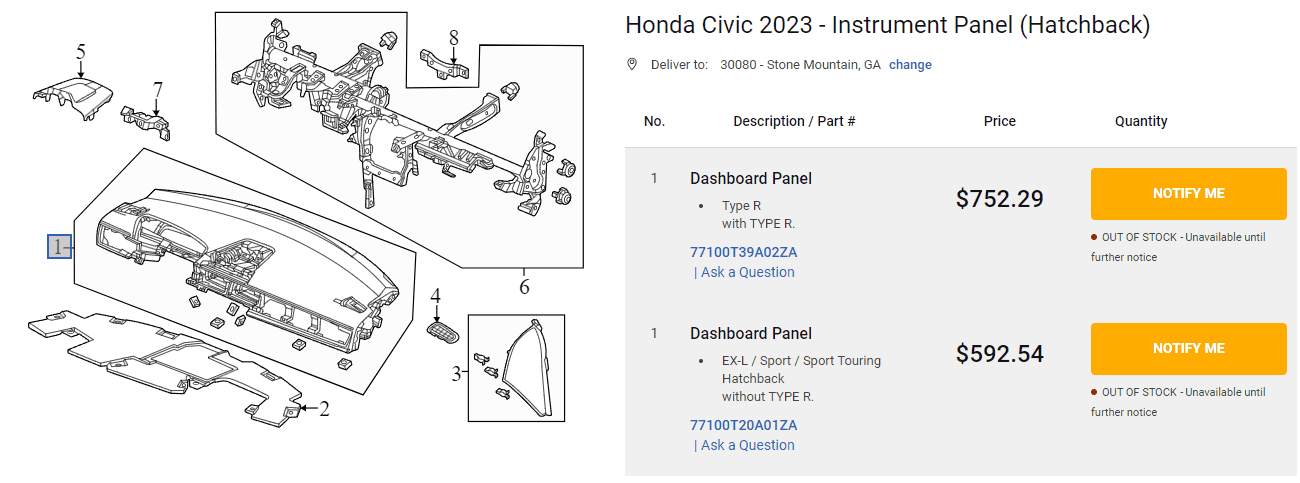 11th Gen Honda Civic Vinyl Repair Recs 1706306608250