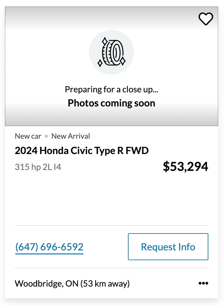 11th Gen Honda Civic Canadian dealer asked what colour Type R I want Screenshot 2024-02-07 at 4.20.50 PM
