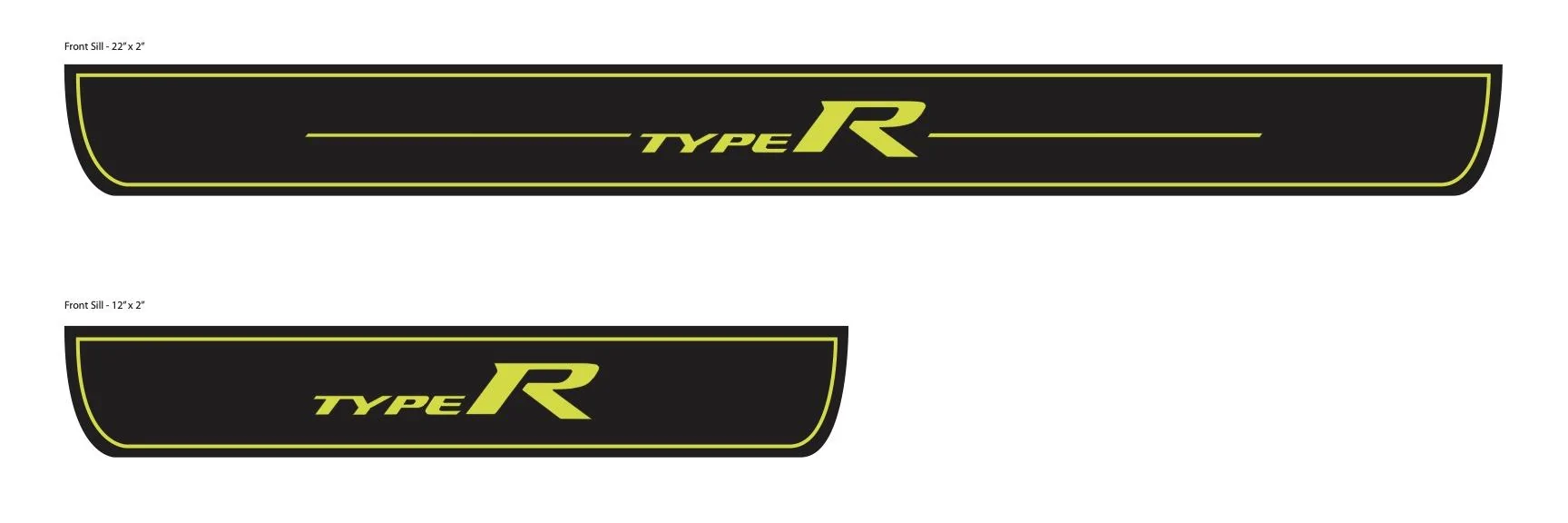 11th Gen Honda Civic OEM+ Illuminated Door Sills - FL5 and Si Type-R Door Sills (NO CAMO Illumination)