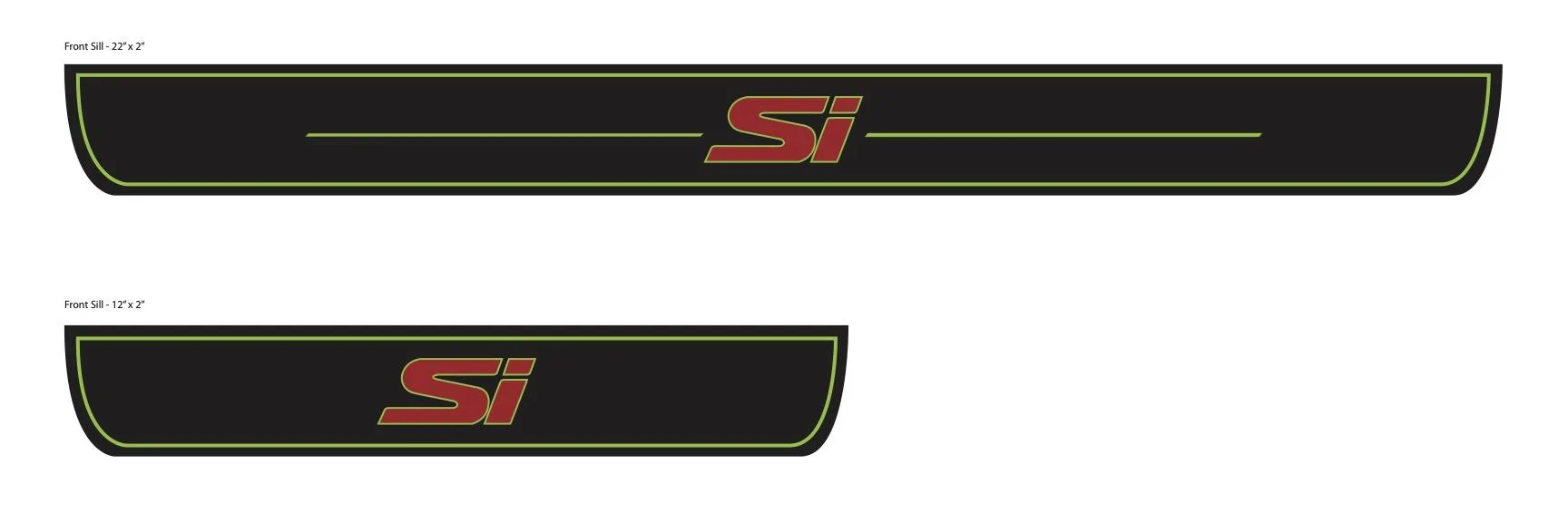11th Gen Honda Civic OEM+ Illuminated Door Sills - FL5 and Si Si Door Sills (NO CAMO Illumination)