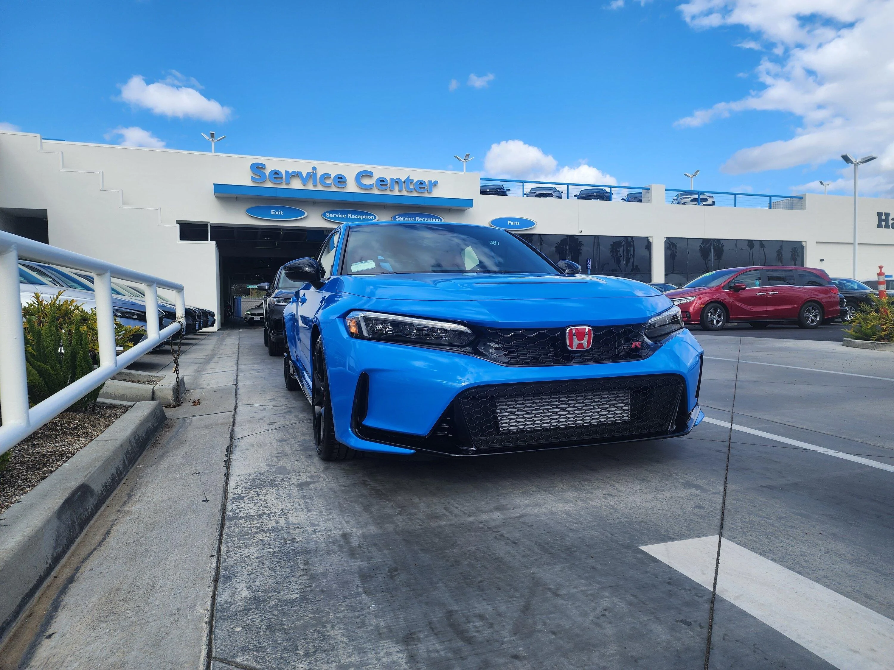 11th Gen Honda Civic Went in for an oil change... drove out with a Boost Blue 2024 Civic Type R 20240209_134051